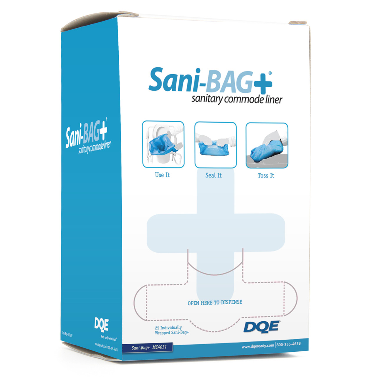 Medegen-H673S200 LINER COMMODE SANI BAG + BULK PACK CA/200