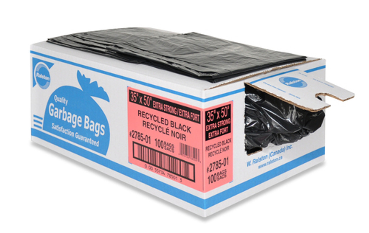 Ralston-2763-01 BAG GARBAGE 30 x 38in REG BLACK CA/250