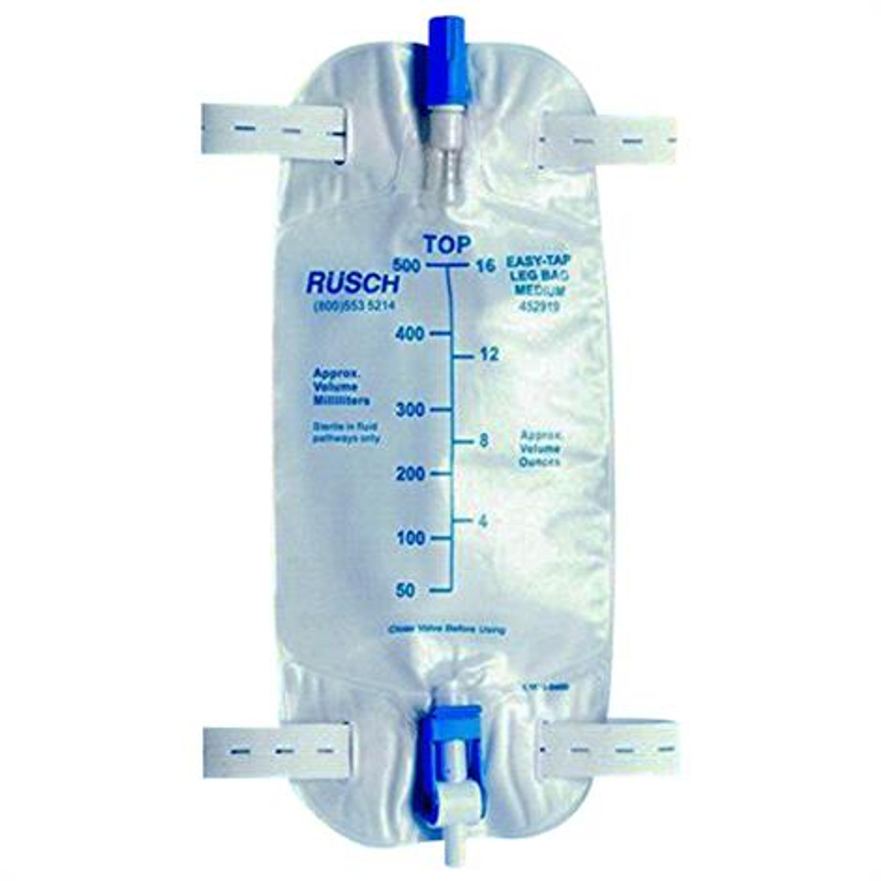 Anti-Reflux-452932 BAG URINE LEG 32oz ANTI-REFLUX TWIST VALVE STER BX/48