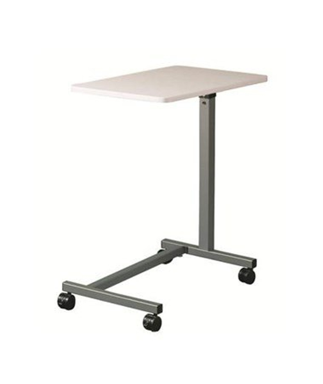 TABLE OVERBED U-BASE CHROME GRAY TOP HEIGHT ADJUSTABLE 120-11630