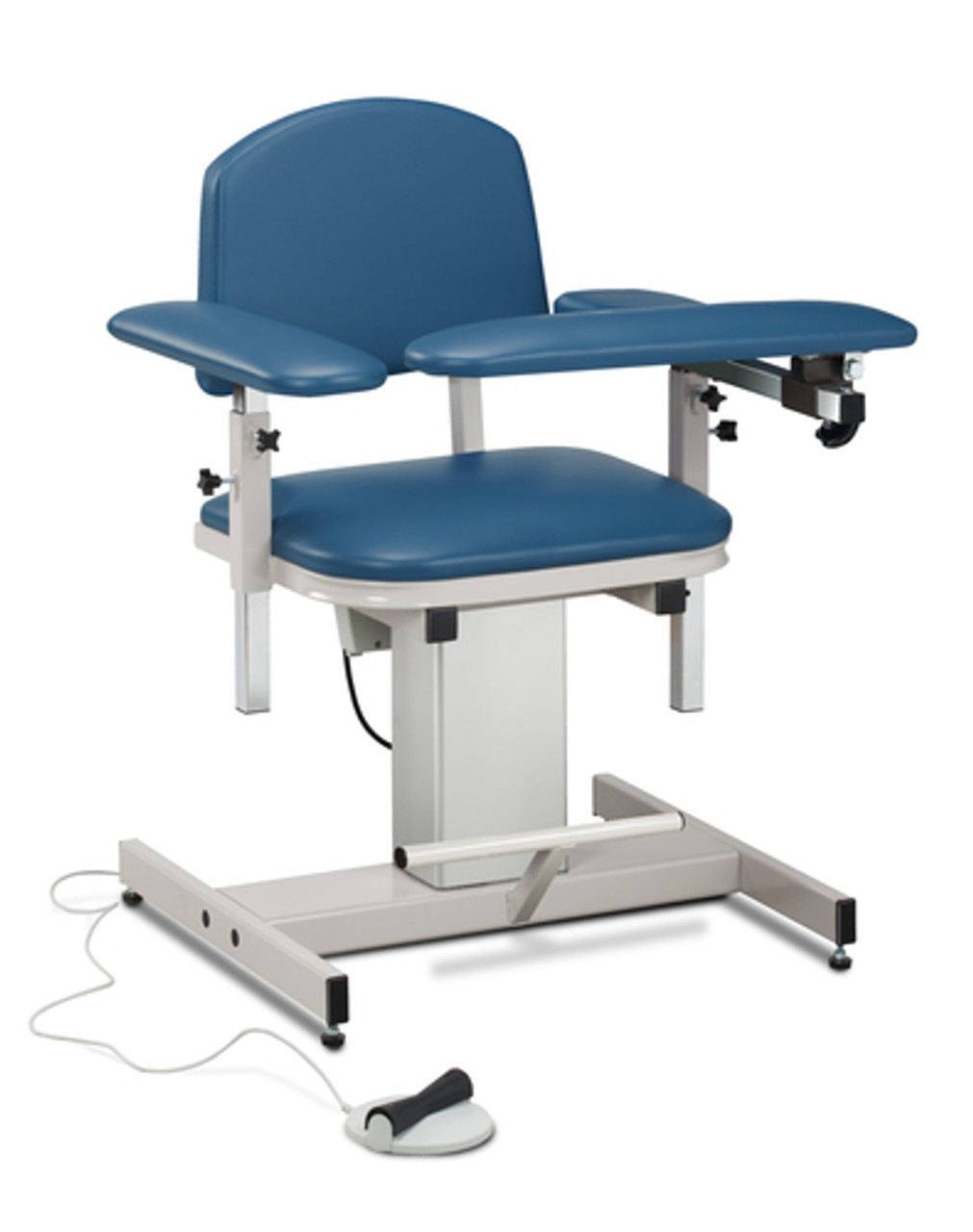 CHAIR BLOOD DRAWING POWER SERIES w/PADDED ARMS ROYAL BLUE 375lb CAP 699-6341-3RB