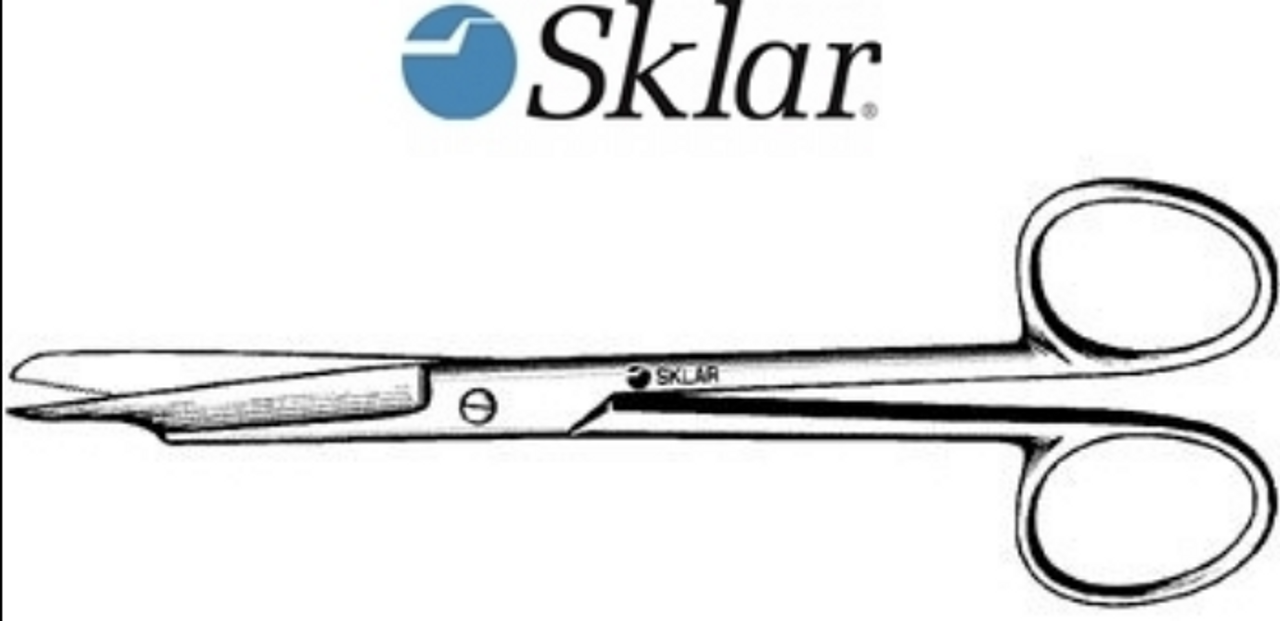 Sklar-97-0555 SCISSORS INGROWN NAIL SPLITTING 6in 1 POINTED 1 SERR BLADE