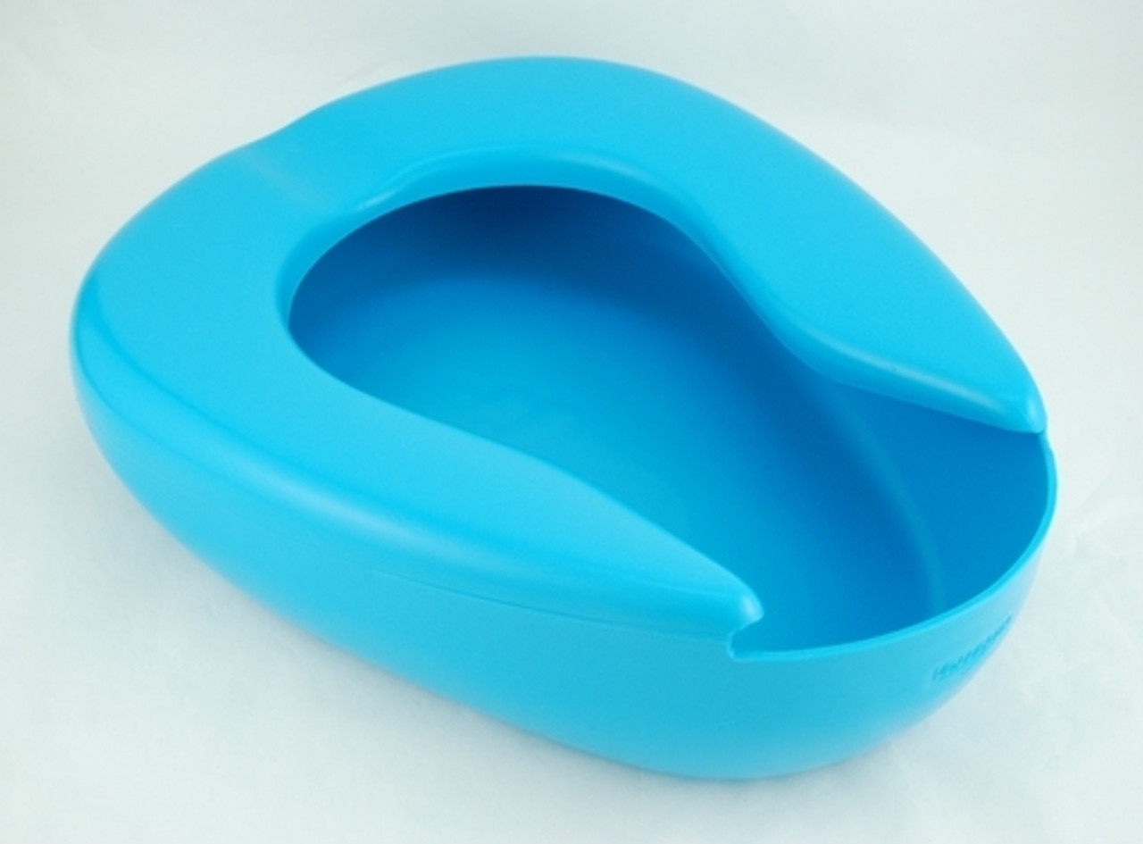 BEDPAN AUTOCLAVABLE ADULT MED BLUE 14 x 11-3/8 x 4-3/8in 193-00080