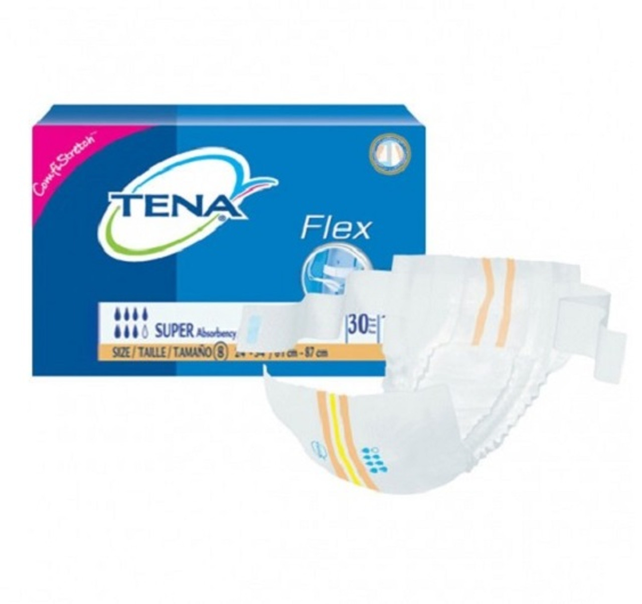 TENA 67804 Flex Super Brief 90/CASE