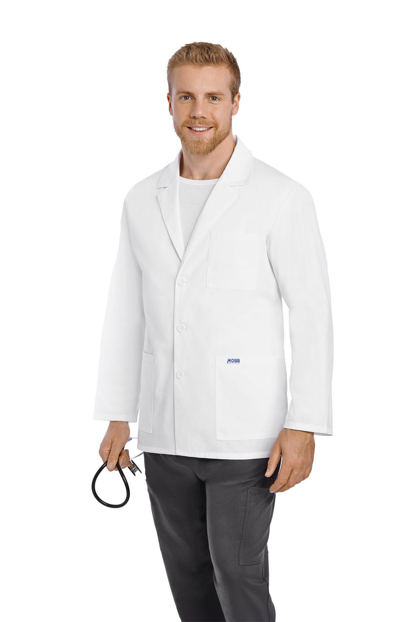 MOBB Medical L203 Half Length Lab Coat, White, Each