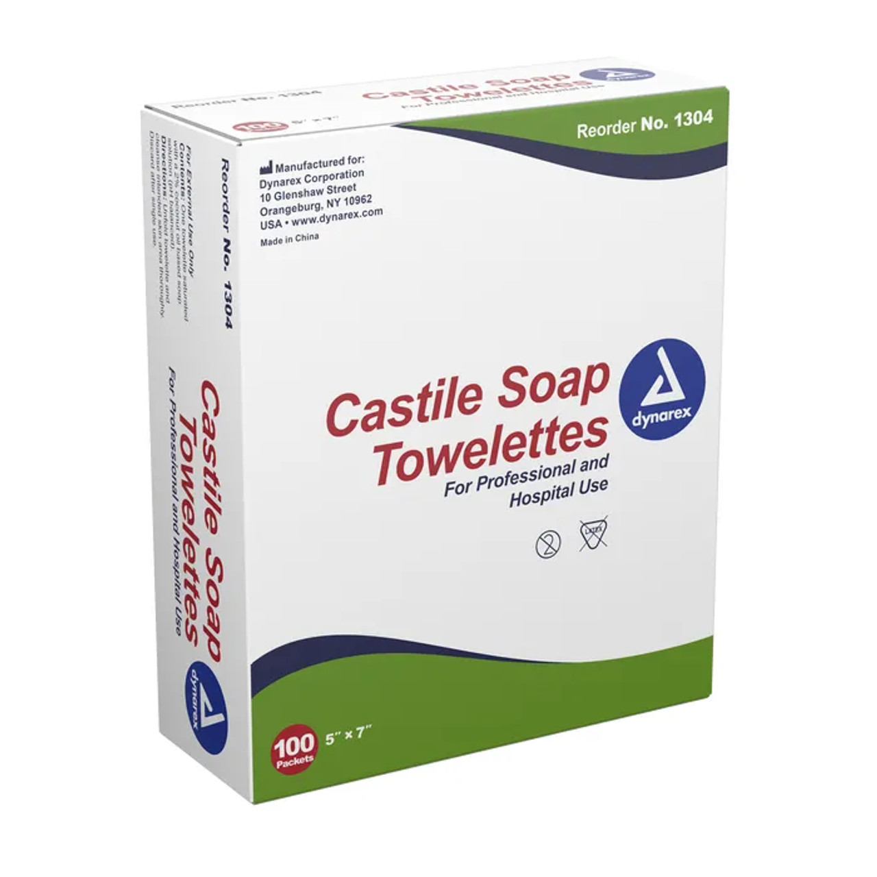 Castile Soap Towelettes, 5" X 7"