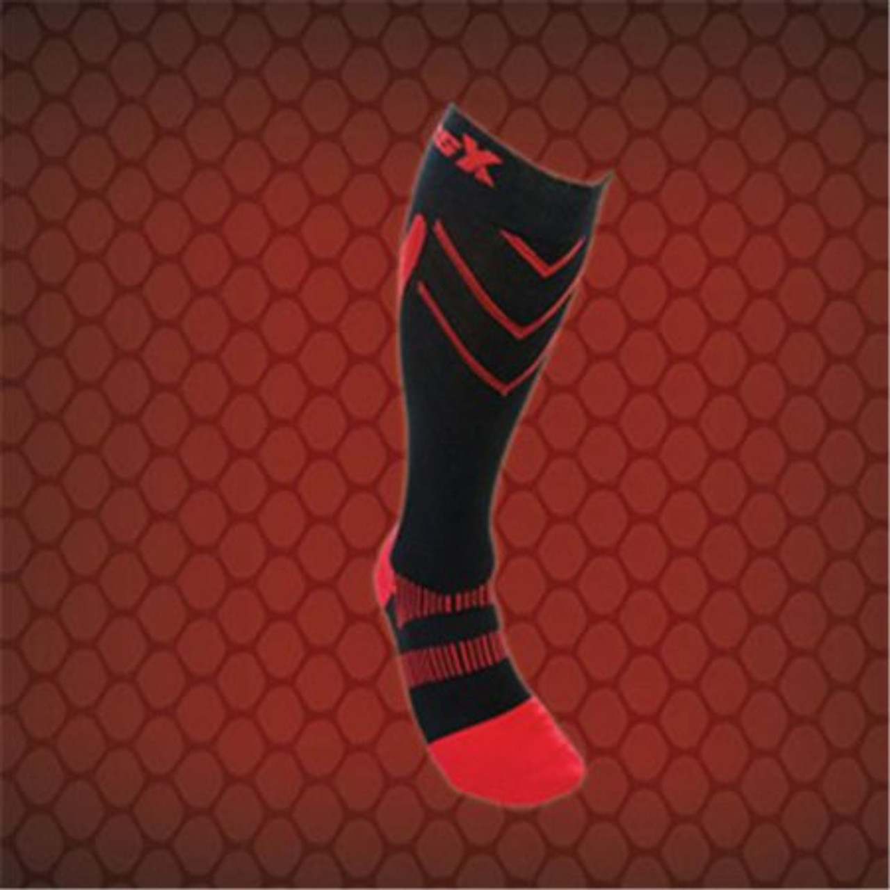 AIRWAY X220RB-L CHAMPION CSX SPORT SOCKS LARGE 20-30MM RED/BLACK, PR/1