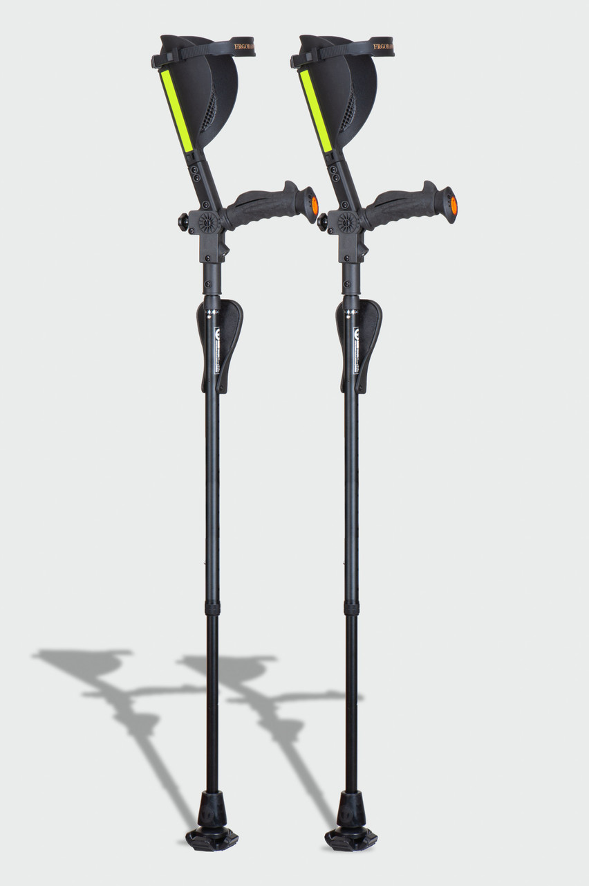 Ergoactives A003 7G Ergobaum Adult Forearm Crutches (Pair) Blue