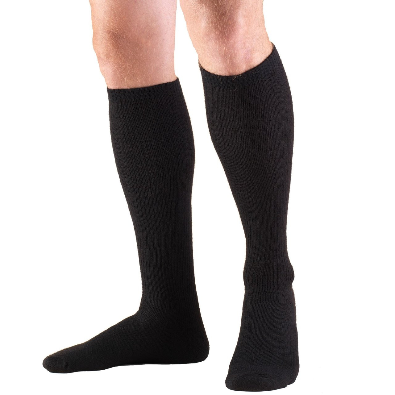 DIABETIC & COMFORT CARE Socks 8-15mmHg Knee-high, black XS-S-M-L-XL (1913BL)