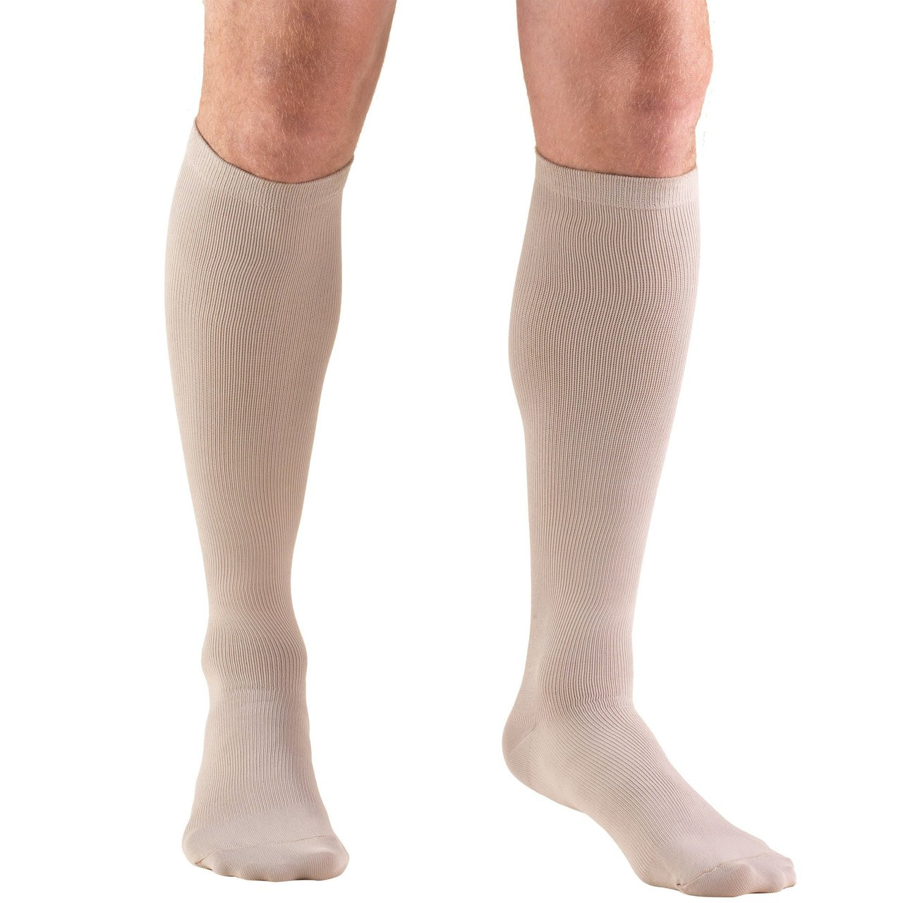 MEN'S DRESS Socks 30-40mmHg Knee-high, tan S-M-L-XL (1954TN)