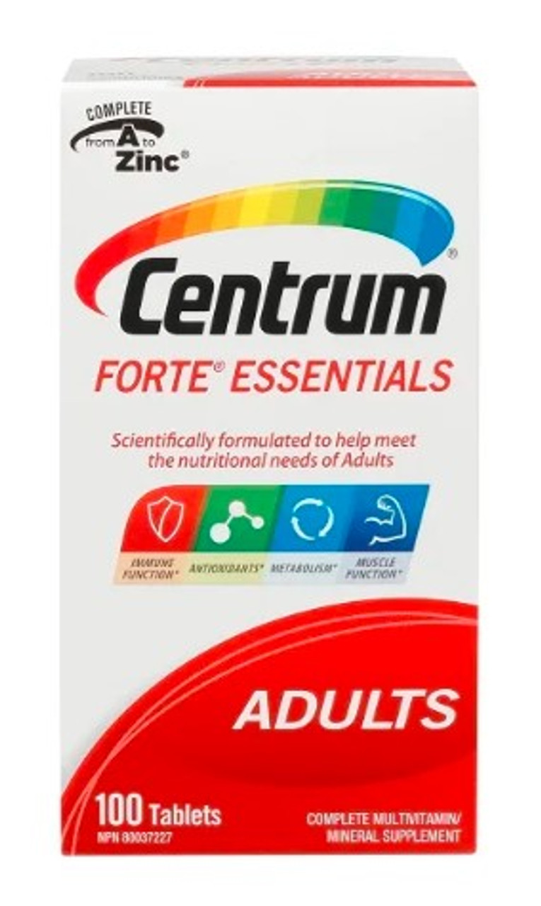 CENTRUM FORTE ESSENTIALS Multivitamin, 100 TABLET