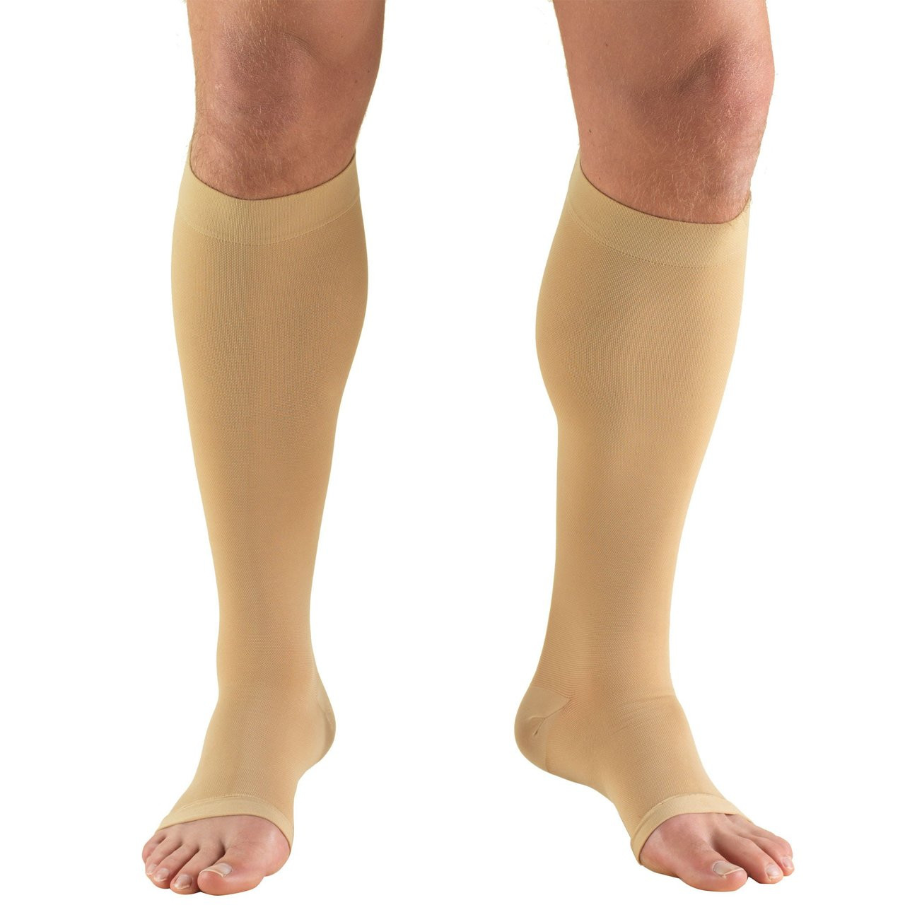 TRUFORM 0845BG Compression 30-40mmHg Below-knee, Open-toe, beige 2XL-3XL