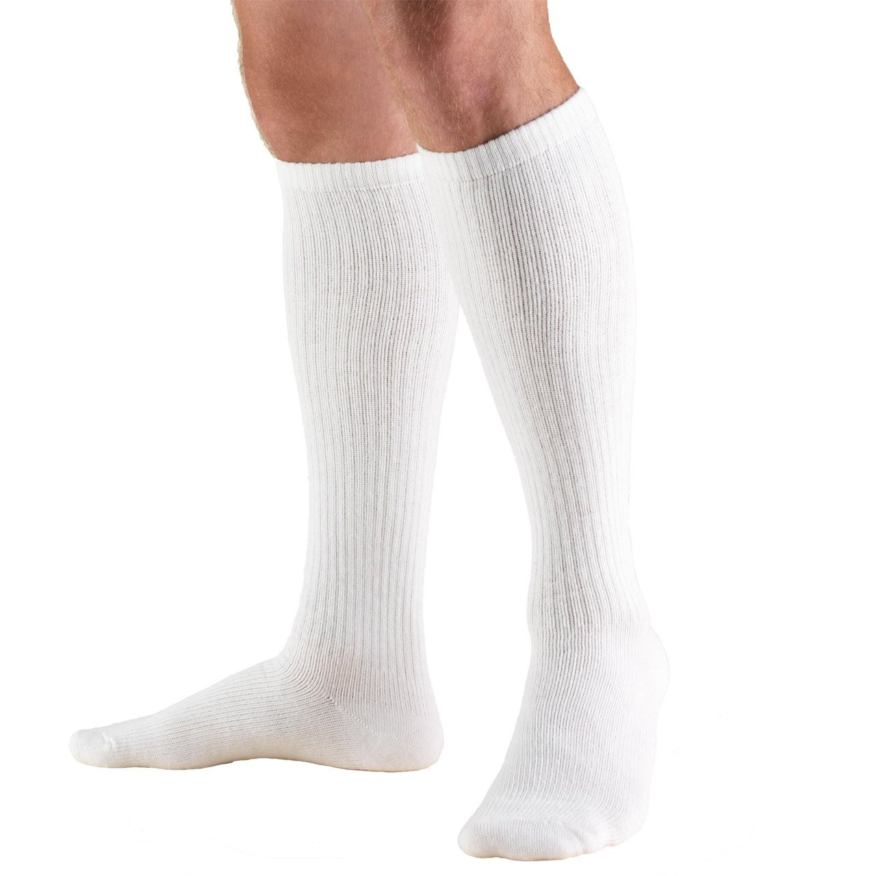 DIABETIC & COMFORT CARE Socks 8-15mmHg Knee-high, white XS-S-M-L-XL (1913WH)
