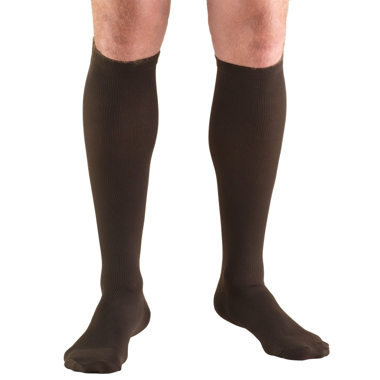 MEN'S DRESS Socks 15-20mmHg Knee-high, brown S-M-L-XL (1943BN)