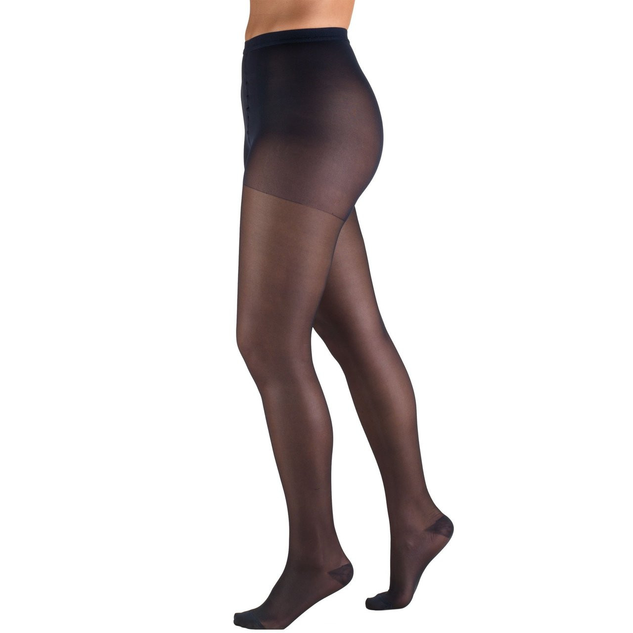 LADIES' SHEER LITES 15-20mmHg Pantyhose, navy S-M-T-XT-Q-QP (1775NV)