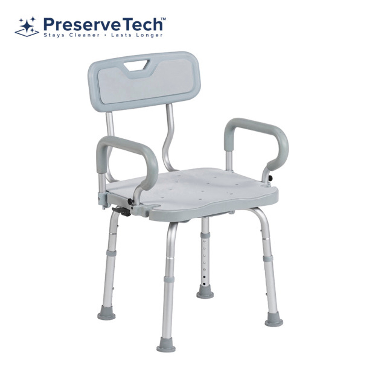 Drive RTL12A001-GR PreserveTech™ 360° Swivel Bath Chair