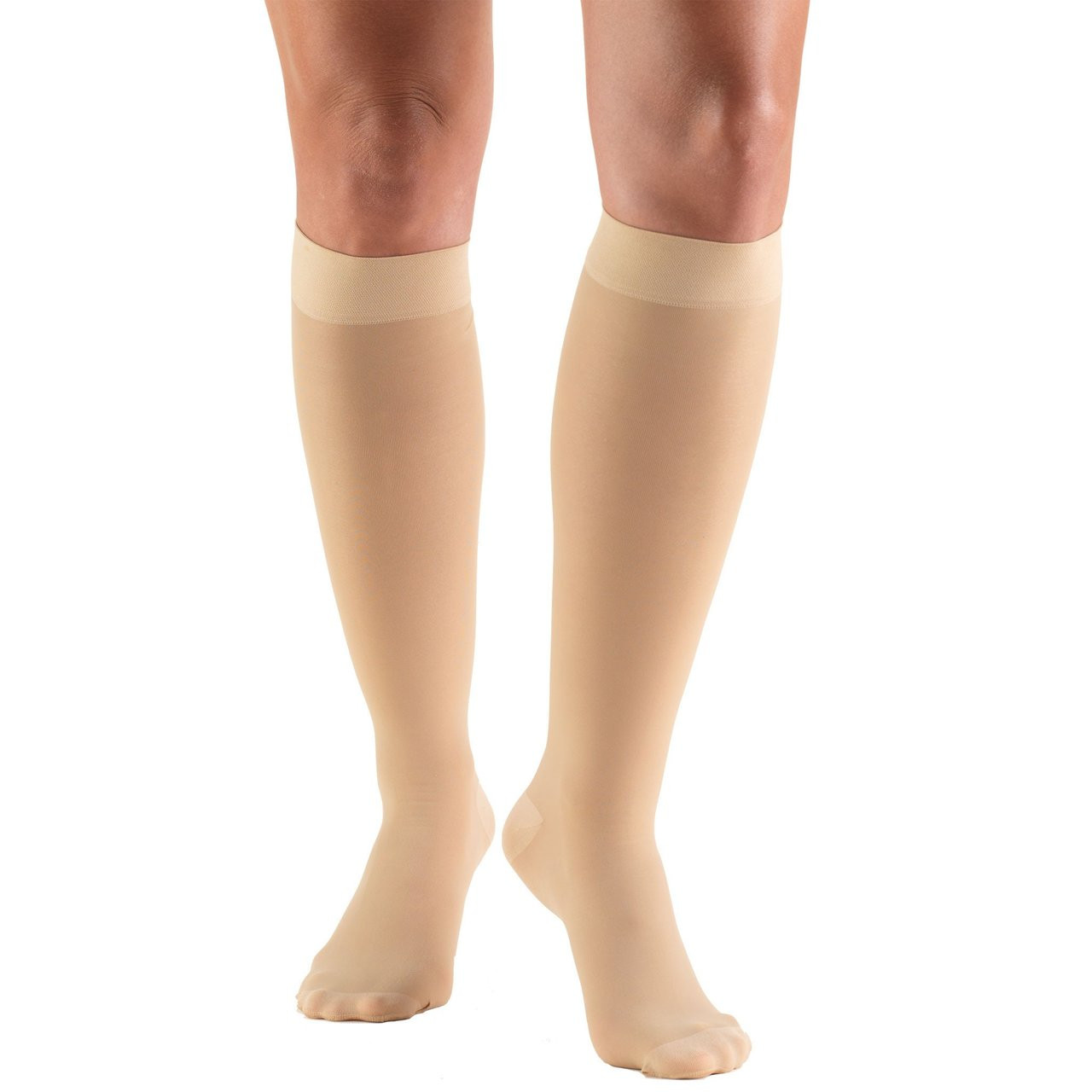 LADIES' TruSHEER HOSIERY 20-30mmHg Knee-high, beige S-M-L-XL (0263BG)