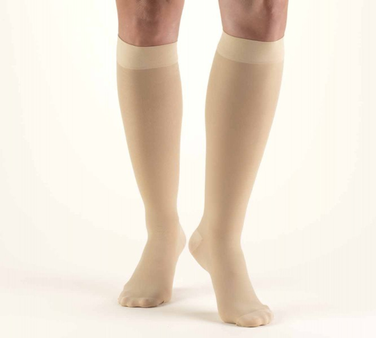 LADIES' TruSHEER HOSIERY 30-40mmHg Knee-high, Nude S-M-L-XL (0253ND) (0253ND)