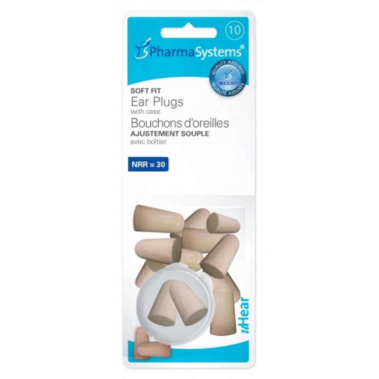 PharmaSystems PS844 EAR PLUGS TAPERED SOFT FIT TAN 10