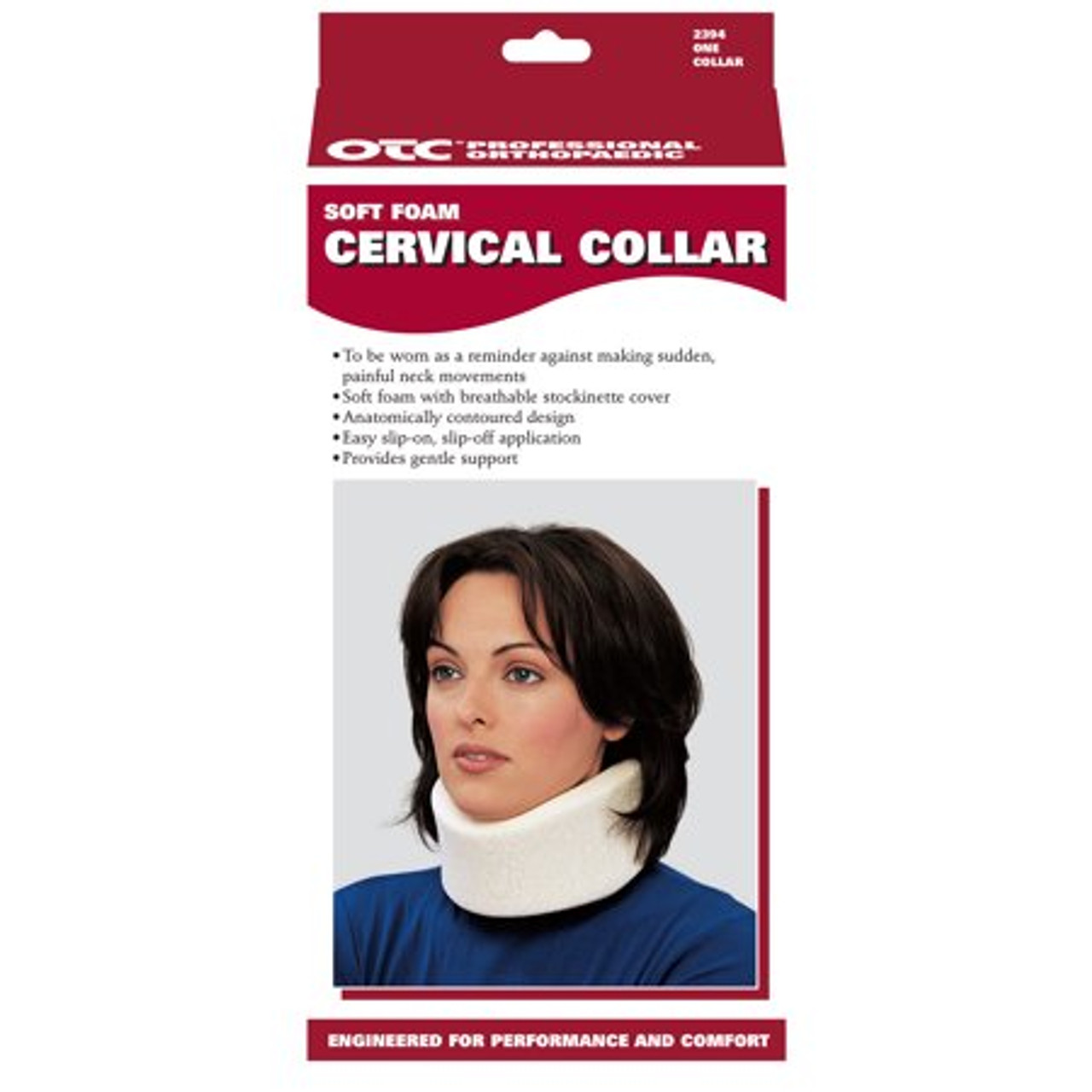 OTC 1343 CERVICAL COLLARS Universal cervical collar, wide, adj. height 3½" to 5" XS-S-M-ML-L-XL (1343) (OTC 1343)