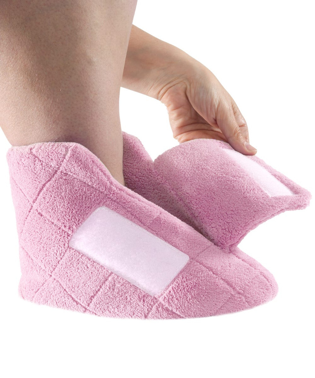 Silverts SV10390 Womens Extra Wide Swollen Feet Slippers Baby Pink, Size=M, SV10390-SV721-M