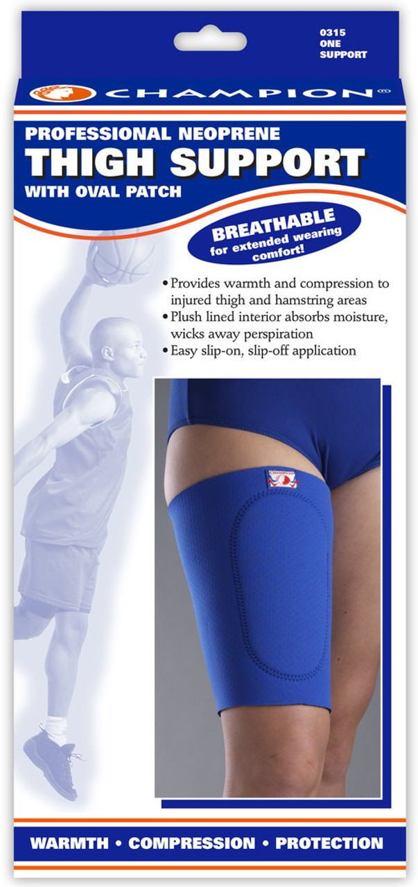 Champion 0315-S Thigh Support w/oval patch,Royal Blue, Small