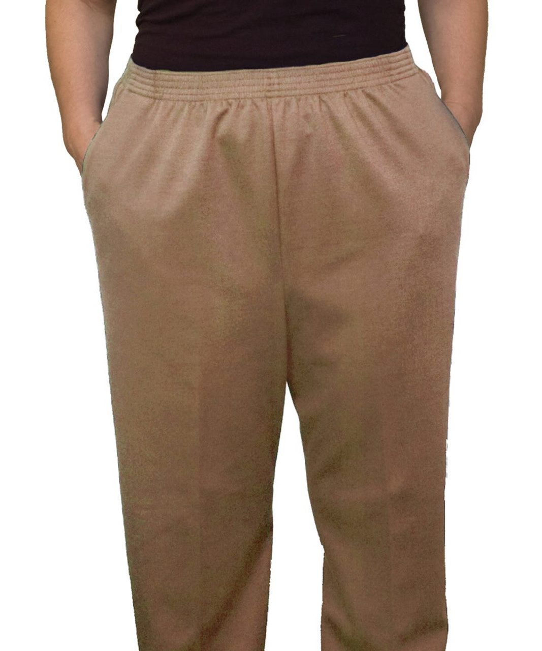 Women's Pull On Elastic Waist Pants with Pockets