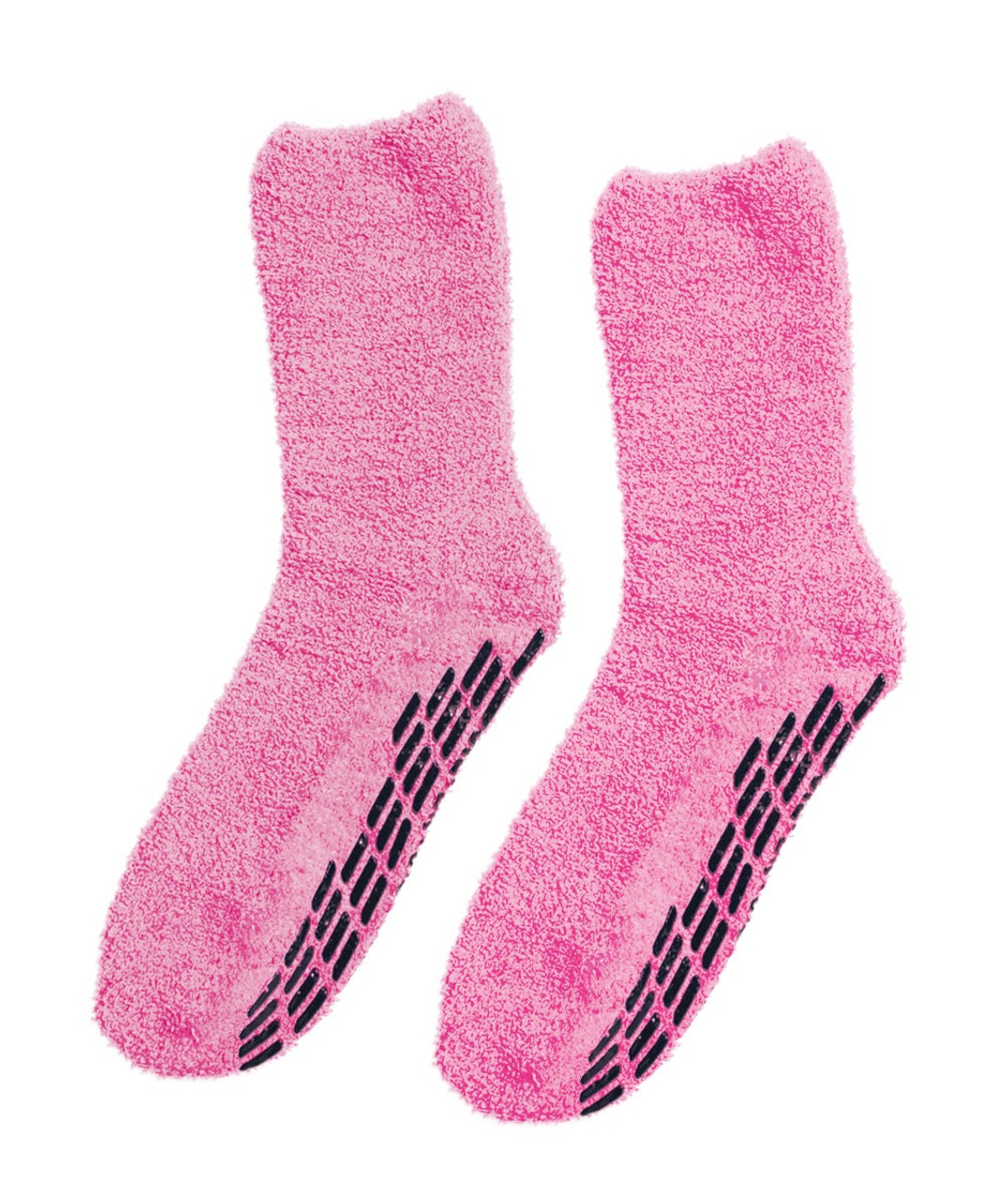 Silverts SV19140 Best Gripper Hospital Socks Men & Women - Slipper Socks Pink, Size=OS, SV19140-SV14-OS