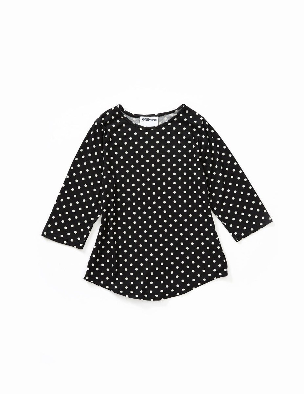Silverts SV22910 Womens Soft Sweater Knit Adaptive Top BLK/WHITE DOTS, Size=3XL, SV22910-SV1399-3XL