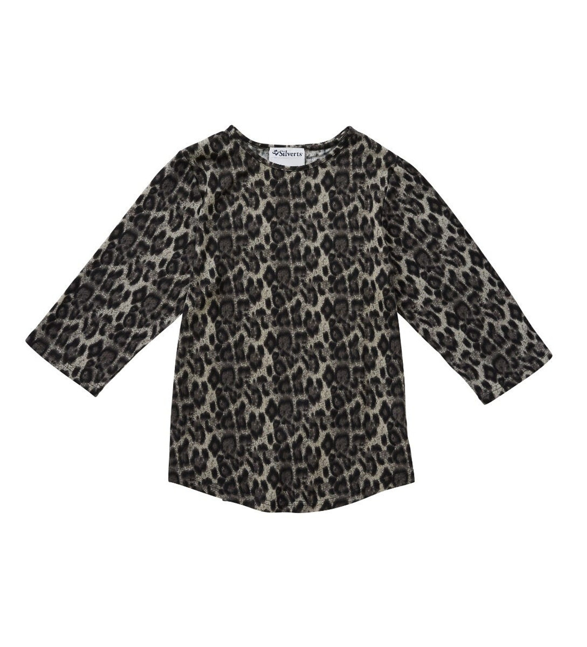 Silverts SV22910 Womens Soft Sweater Knit Adaptive Top Leopard Print, Size=2XL, SV22910-SV878-2XL