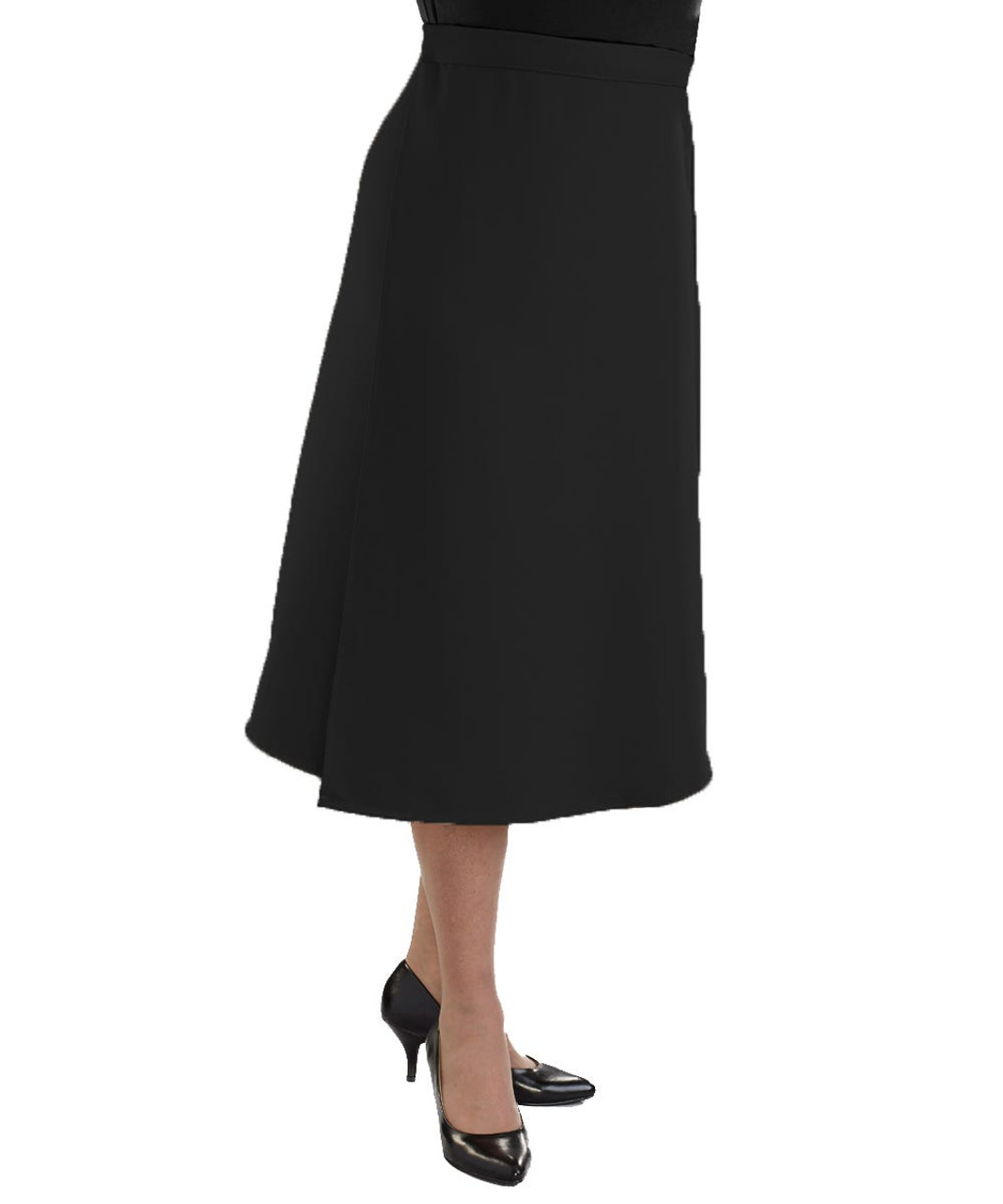 Silverts SV23010 Womens Adaptive Arthritis Wrap Around Skirt Black, Size=XL, SV23010-SV2-XL
