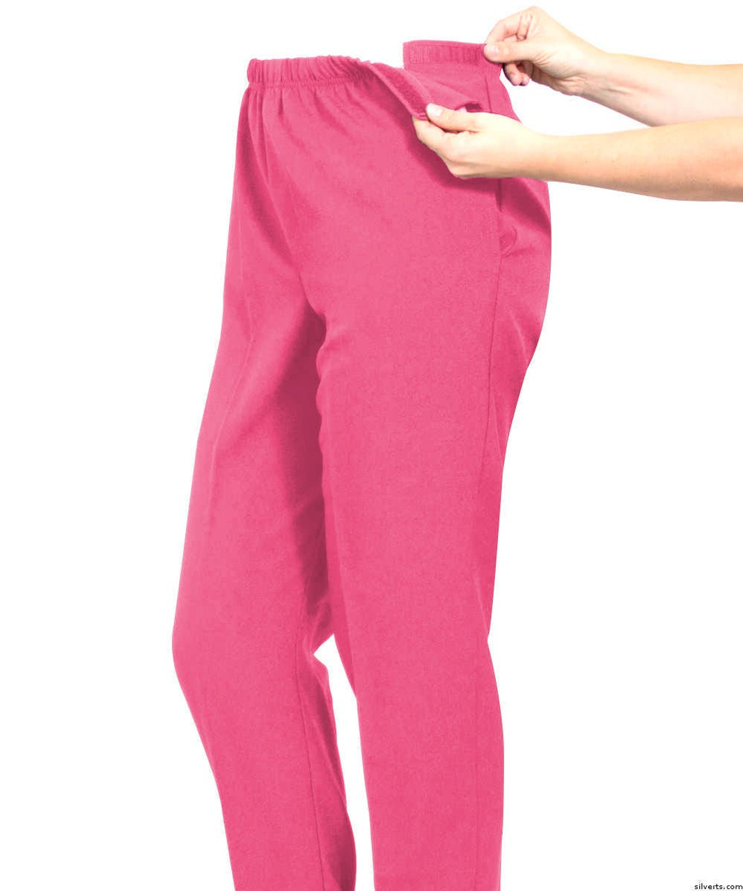 Silverts SV23050 Women's Easy Access Pants Fresh Pink, Size=M, SV23050-SV124-M