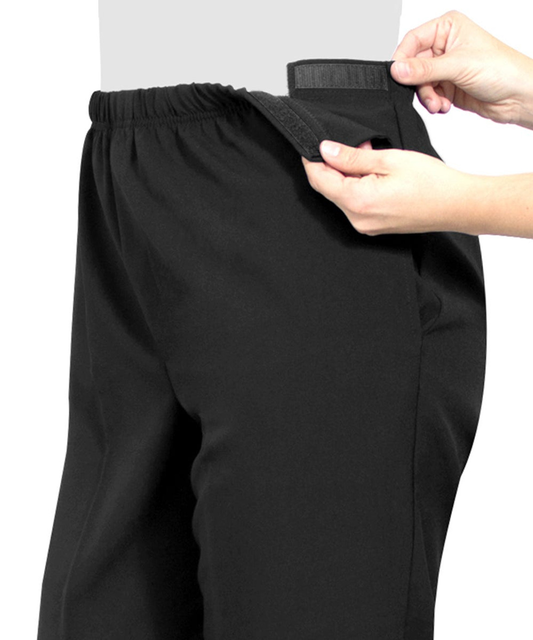 Silverts SV23050 Women's Easy Access Pants Black, Size=XL, SV23050-SV2-XL