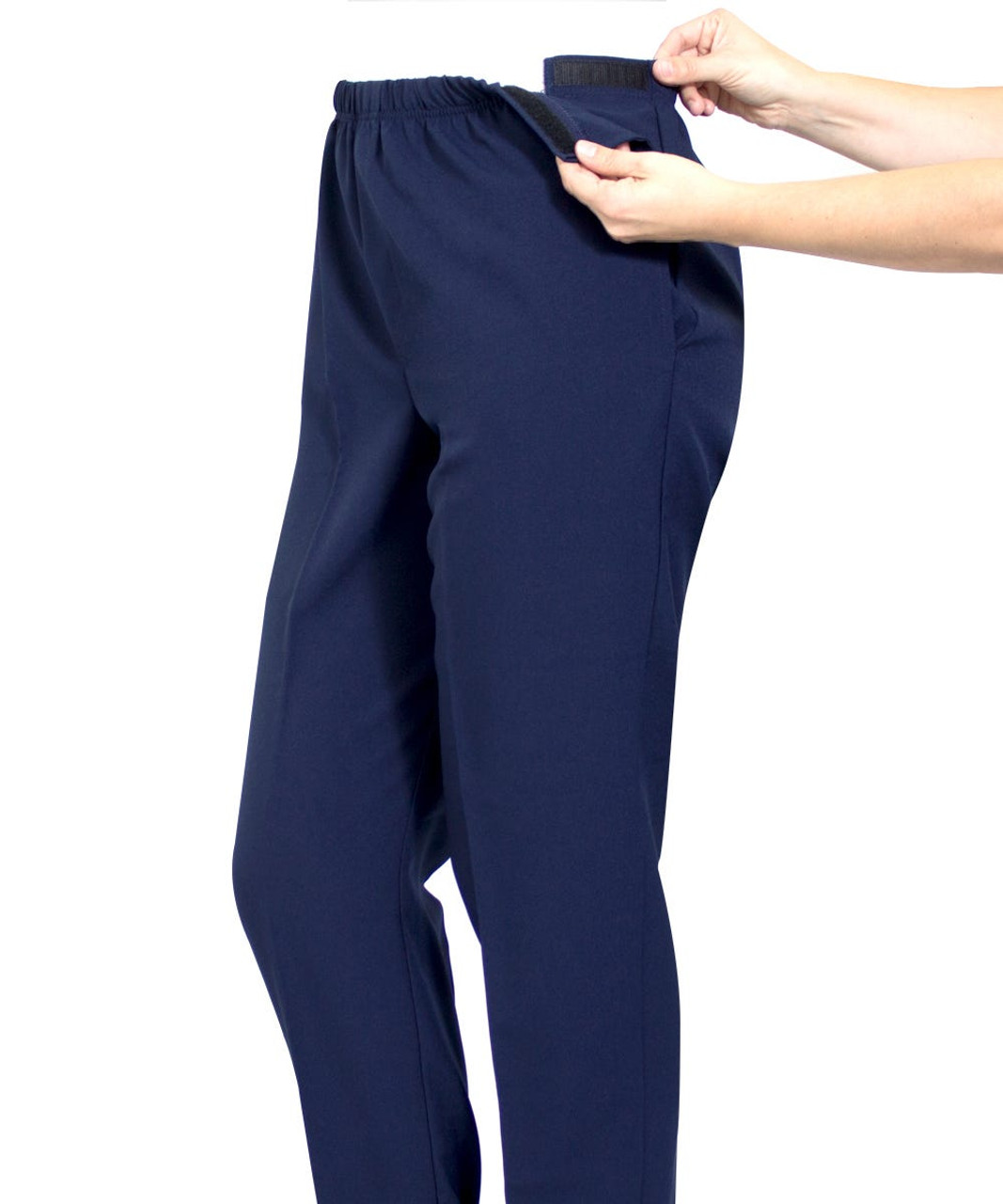 Silverts SV23050 Women's Easy Access Pants Navy, Size=L, SV23050-SV3-L