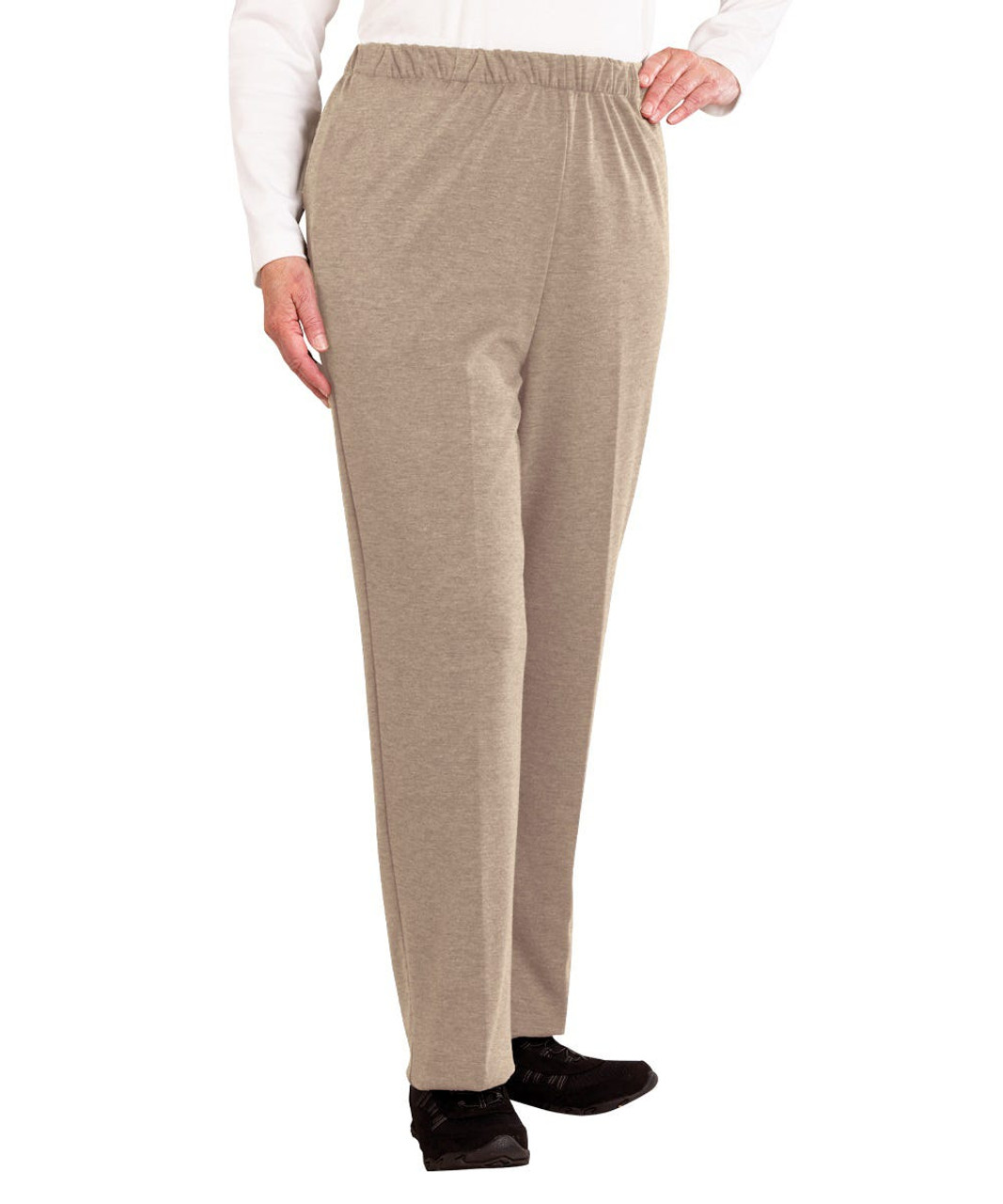 Silverts SV23110 Soft Knit Wheelchair Pants for Women Taupe, Size=2XL, SV23110-SV44-2XL