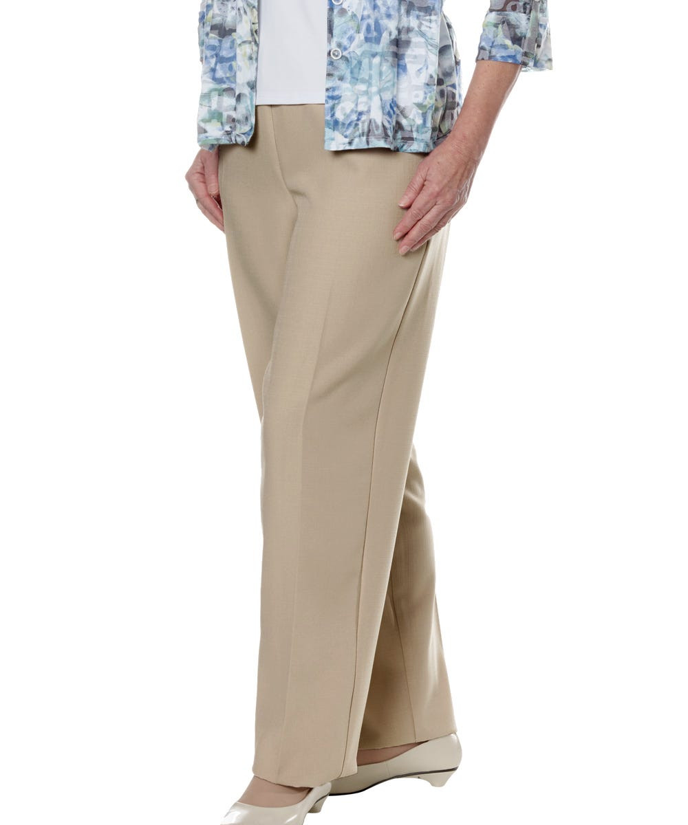 Silverts SV23230 Womens Arthritis Adaptive Pants - Adjustable Easy Touch Fasteners Beige, Size=3XL, SV23230-SV5-3XL