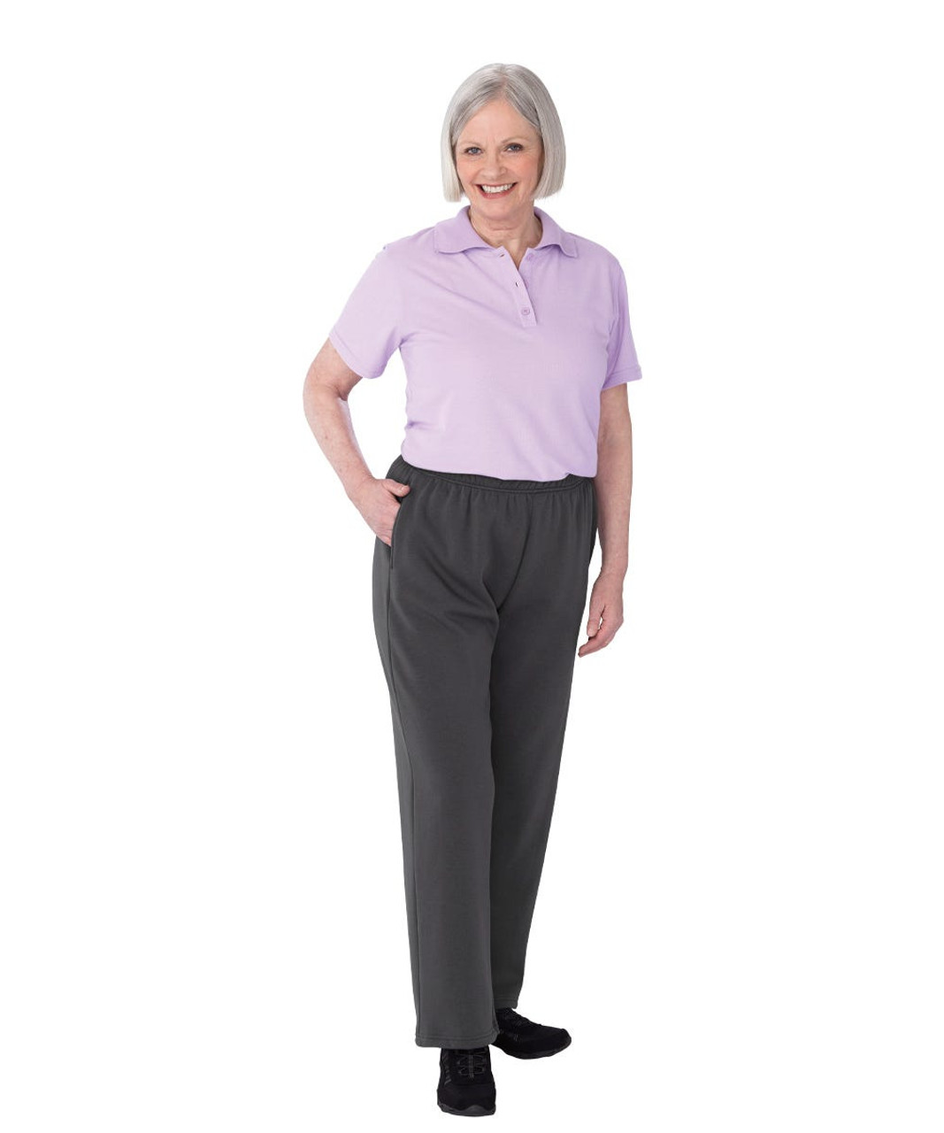 Silverts SV23390 Womens Dementia Alzheimer's Anti Strip Jumpsuit Mauve/Gray, Size=XL, SV23390-SV1352-XL