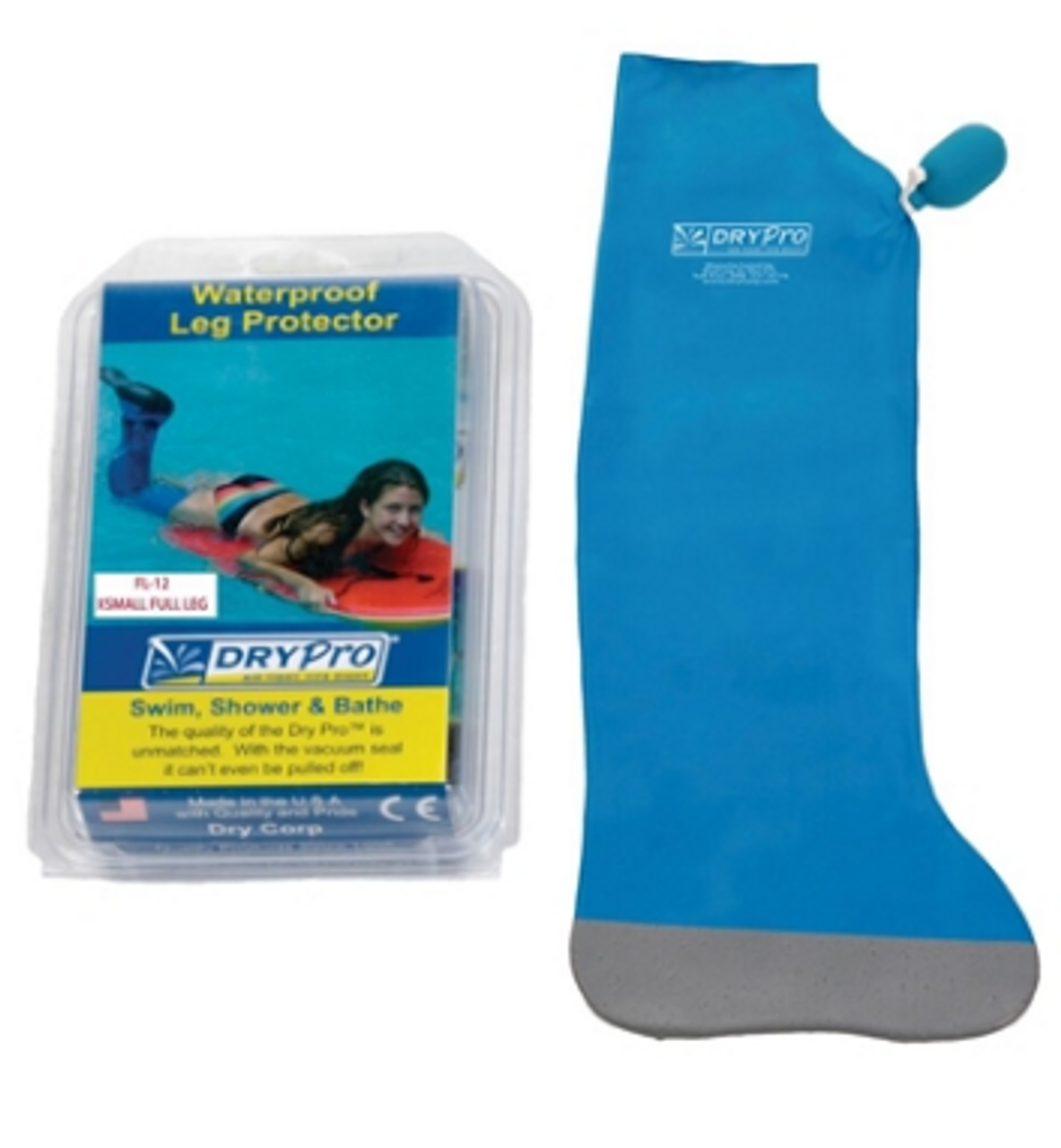 DRYPRO - PICC Line - Ostomy Protector Waterproof full leg protector Medium (FL1600) (DryCorp FL1600)