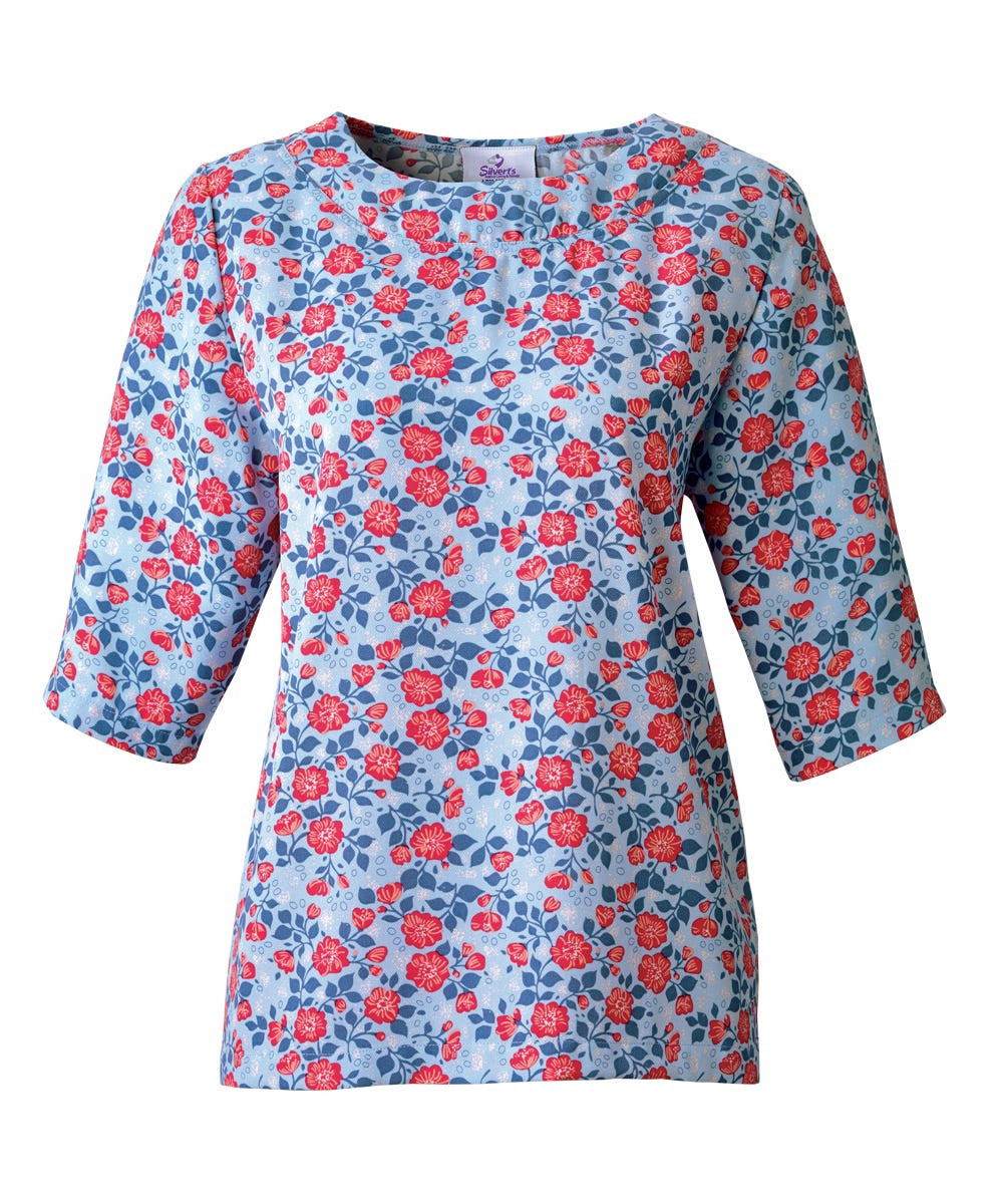 Silverts SV23620 Attractive Fashionable Womens Adaptive Top - Handicapped Adaptive Clothes For Women Mist, Size=XL, SV23620-SV1263-XL