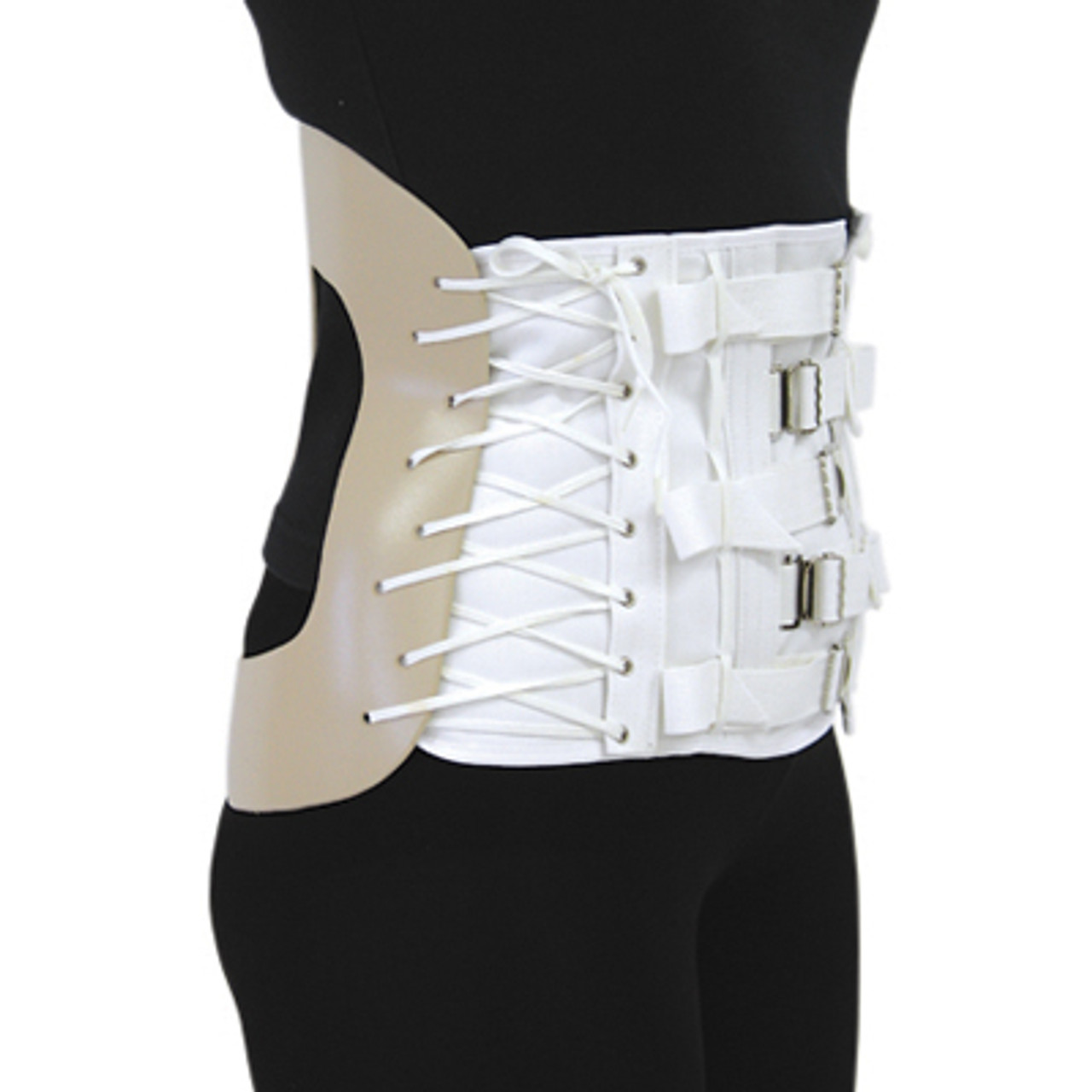 Harris 0944 Corset Fronts 10¼" - 11" for Ladies' - 6 alternating buckles, 10 eyelets, for 0951-Q S-M-ML-L-XL (0944)