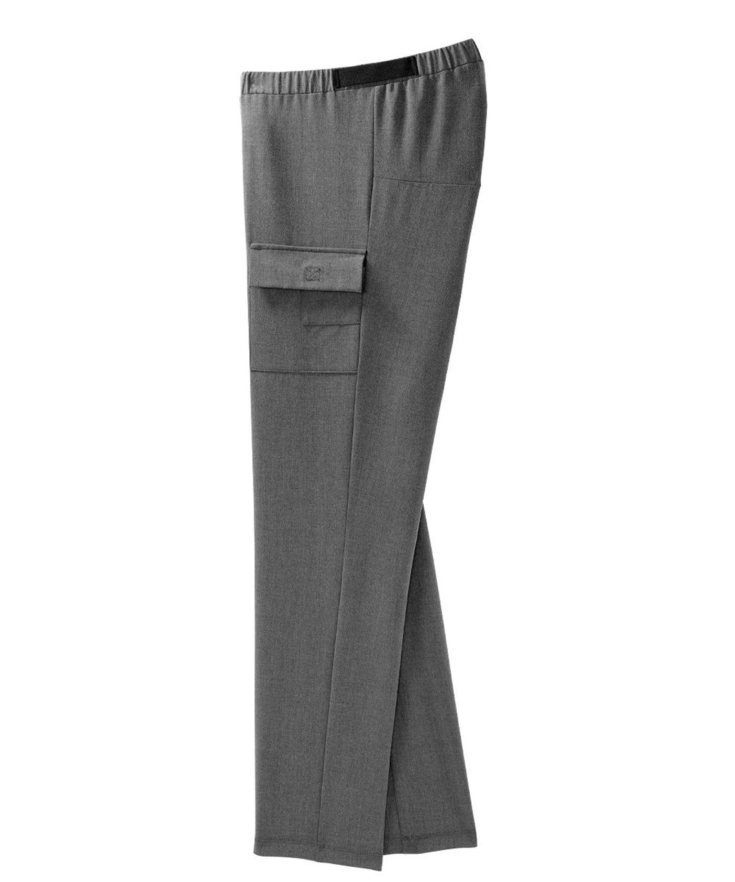 Silverts SV41130 Men's Stretchy Wheelchair Pants Charcoal, Size=L, SV41130-SV7-L