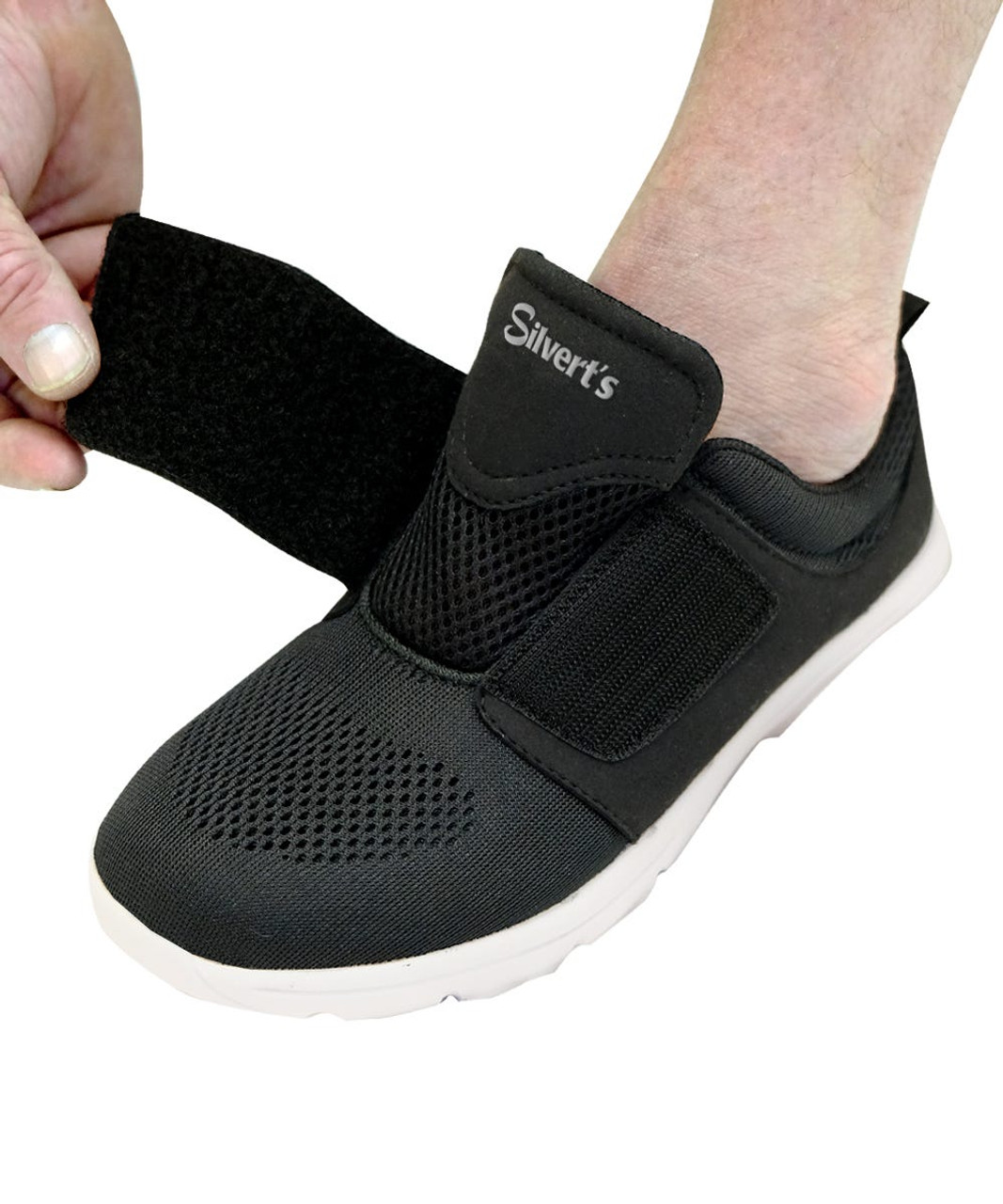 Silverts SV50010 Mens Wide Ultra Lightweight Walking Shoes Black, Size=9, SV50010-SV2-9