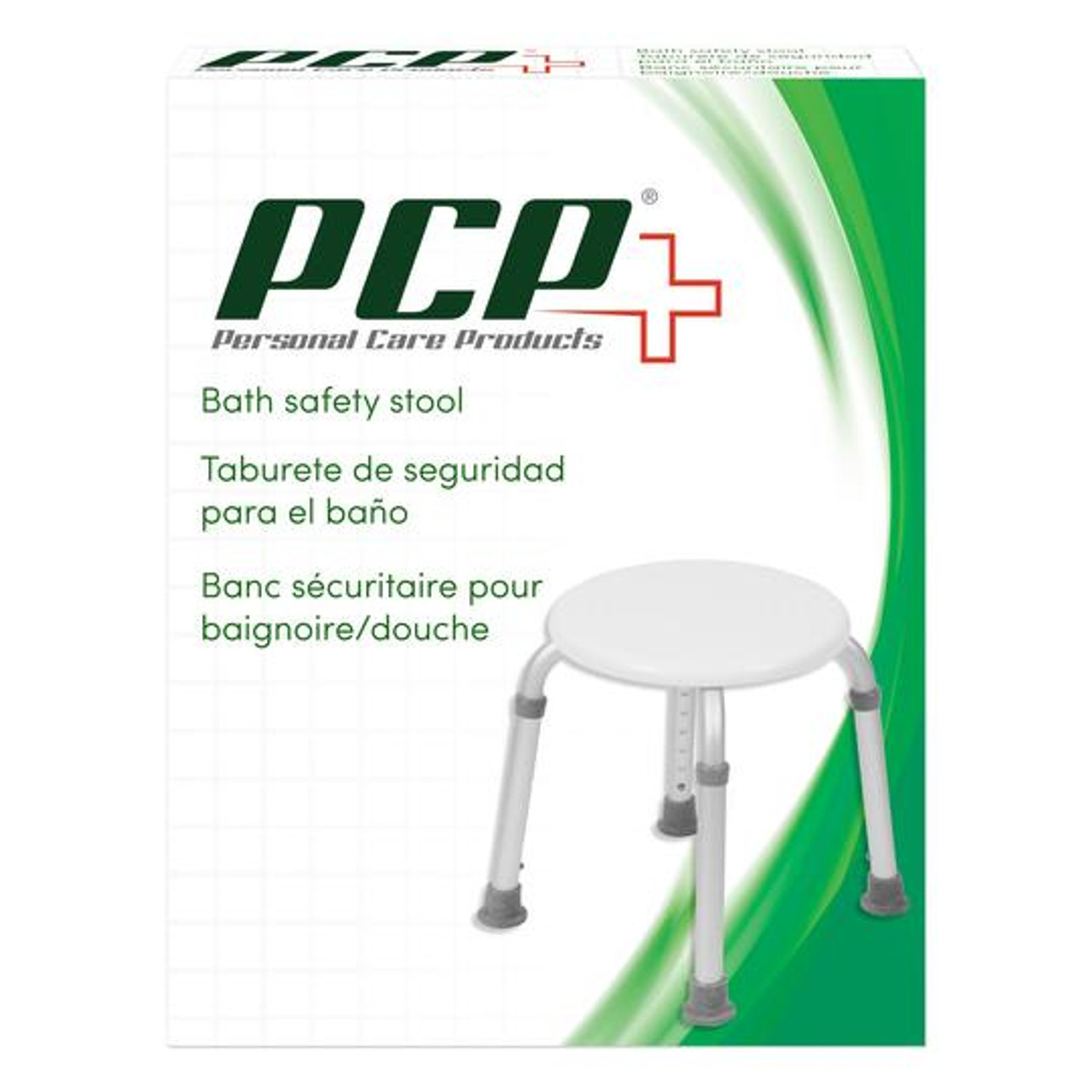 PCP 7001 BATH/SHOWER BENCHES Adjustable Round Bath Stool