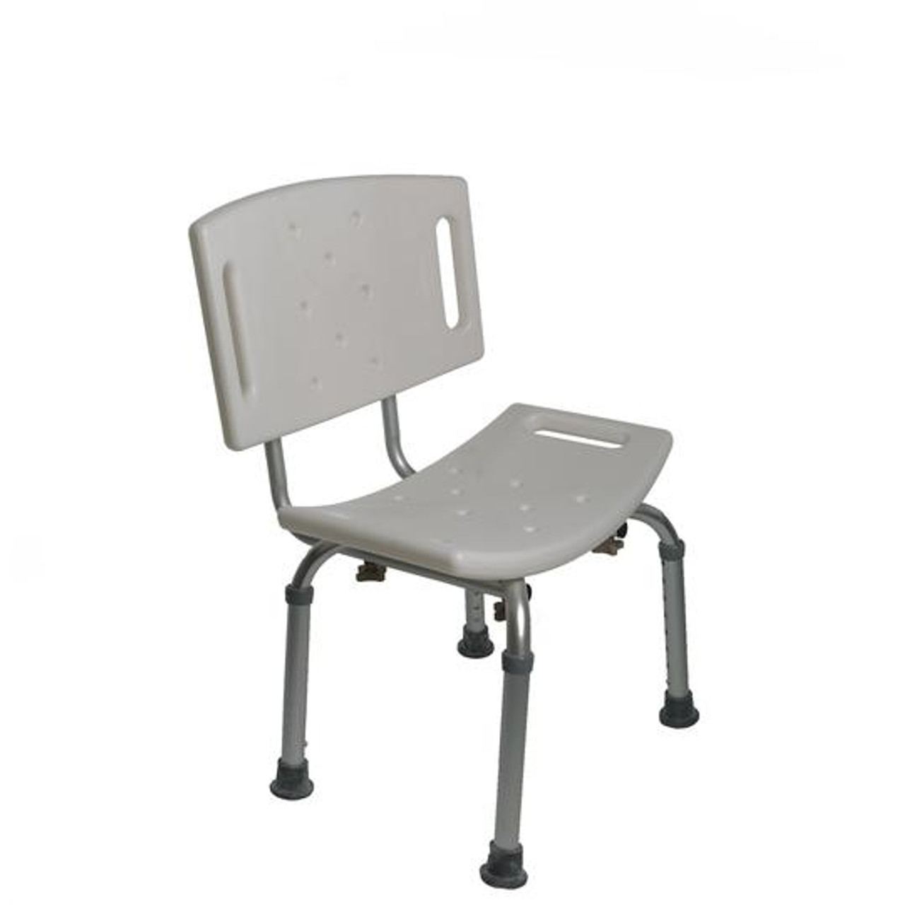 PCP 7003 BATH/SHOWER BENCHES Adjustable Shower Chair w/Back - TOOL-FREE