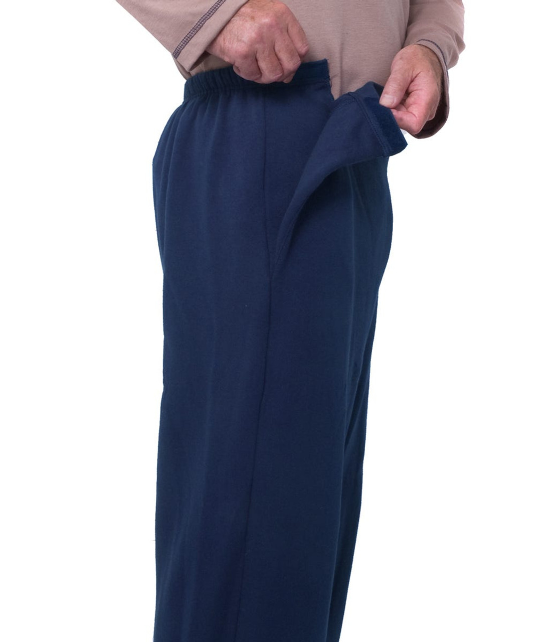 Silverts SV50630 Mens Arthritis Fleece Easy Access Pants  Navy, Size=3XL, SV50630-SV3-3XL