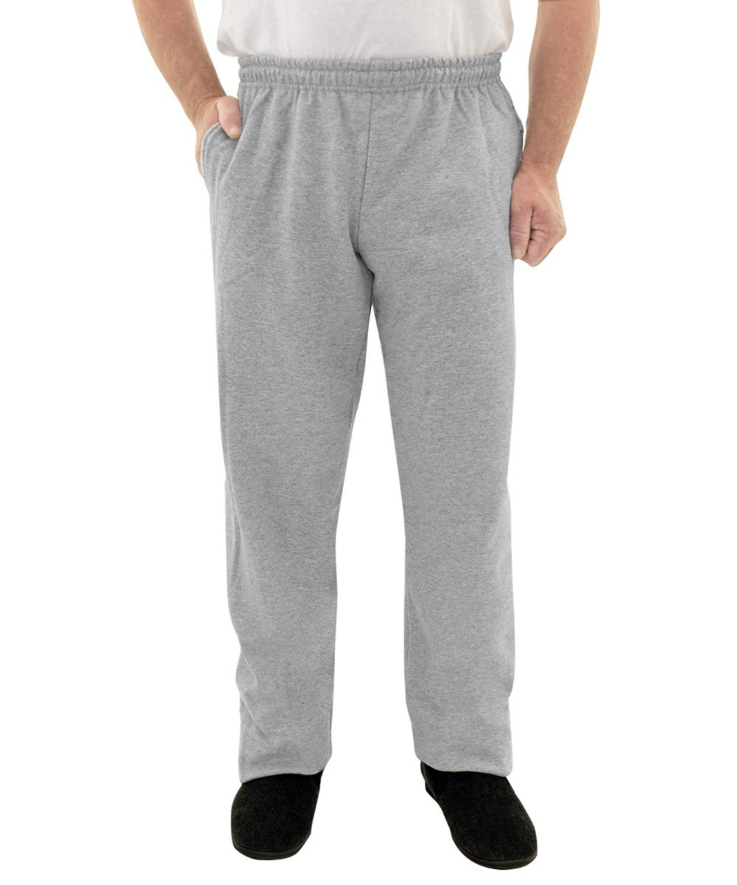 Silverts SV50820 Regular Pull On Fleece Pant for Men Grey Mix, Size=S, SV50820-SV35-S