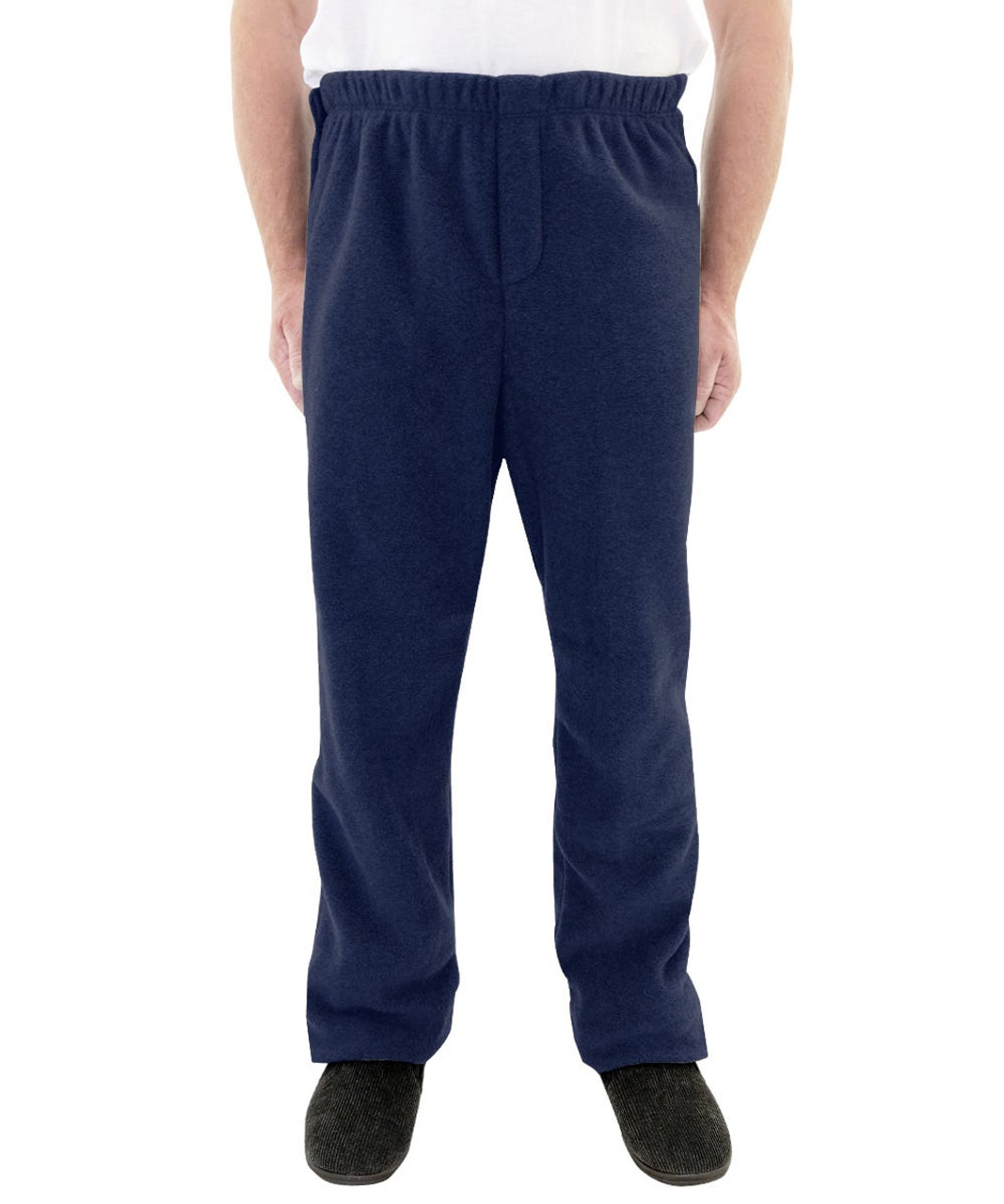 Silverts SV51820 Mens Polar Fleece Wheelchair Pants Navy, Size=M, SV51820-SV3-M