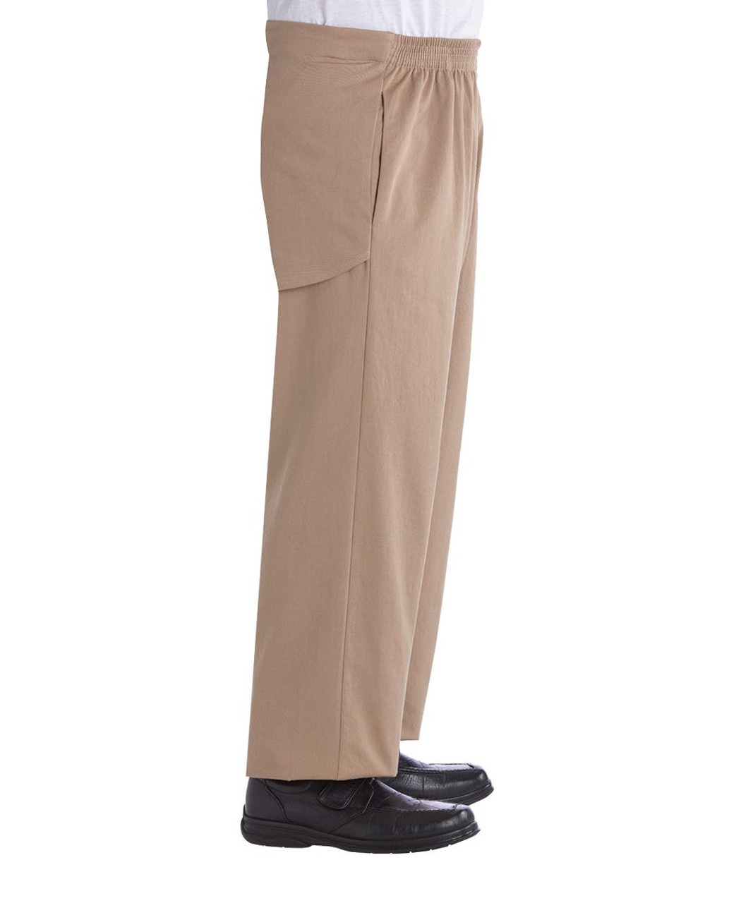 Silverts SV50230 Cotton Wheelchair Pants for Men Beige, Size=XL, SV50230-SV5-XL