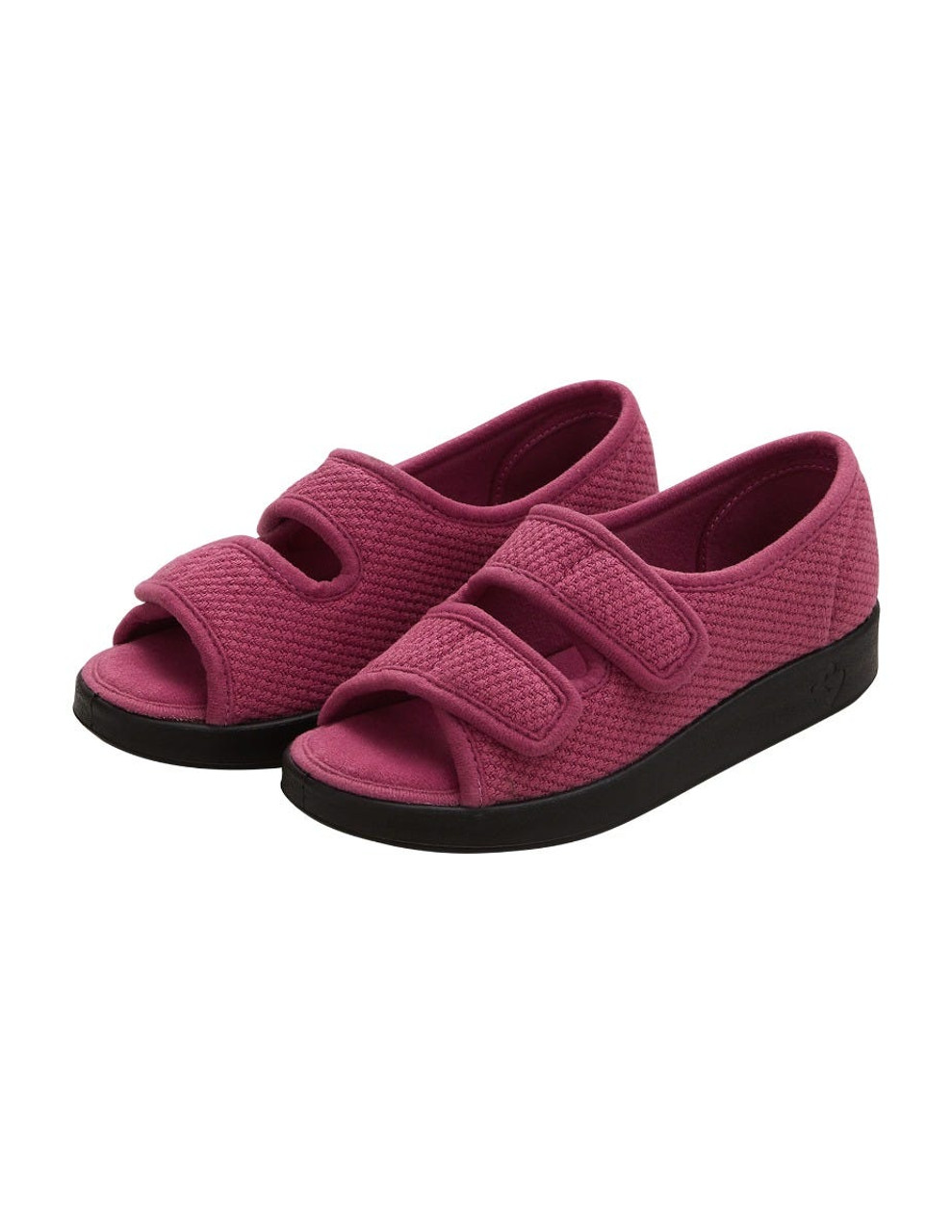 Silverts SV15370 Womens Easy Closure Sandal for Indoors & Outdoors Rose Petal, Size=10, SV15370-SVRPB-10