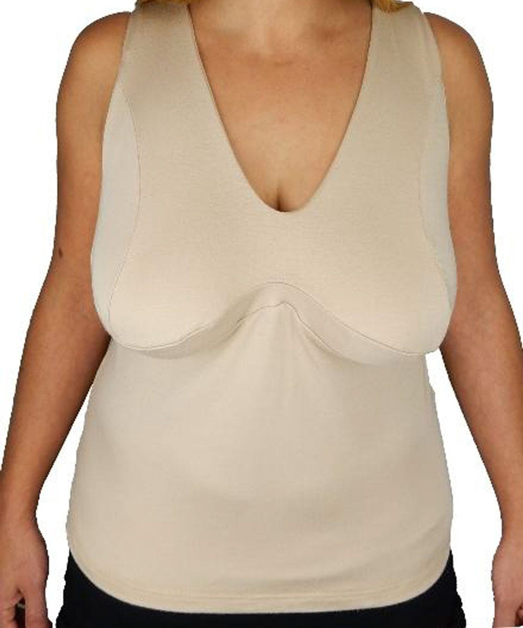 Silverts SV18910 Comfy Wire-Free Bra Camisole Vest - Breast Nest Creamy,  Size=M, SV18910-SV1315-M